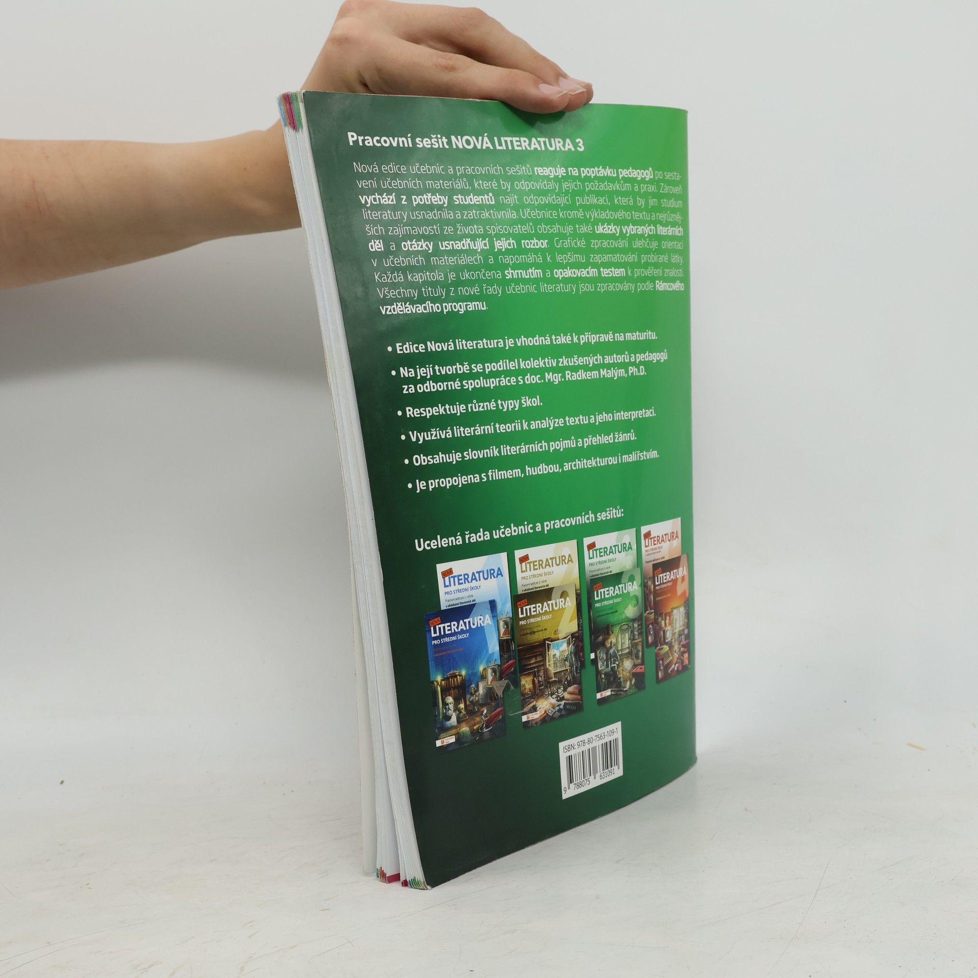 Kolektív autorov Nová literatura 3 pro střední školy. Pracovní sešit pro 3. ročník s ukázkami literárních děl