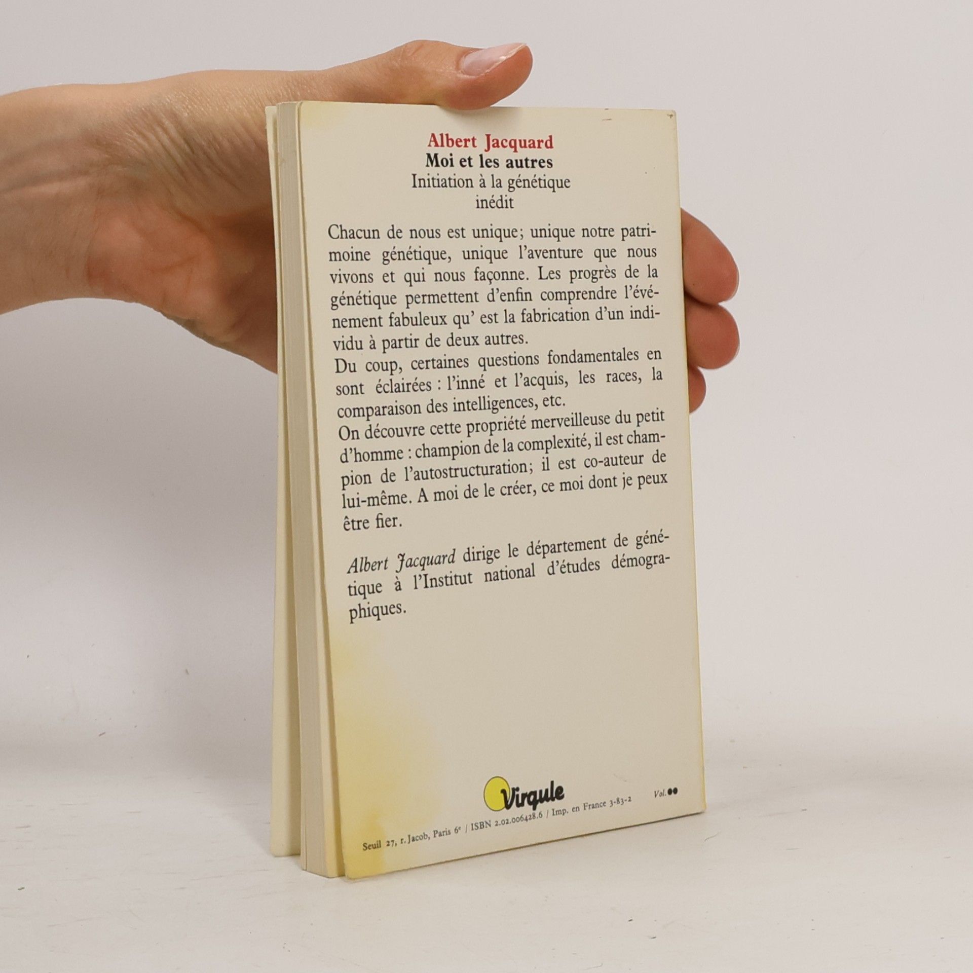 Albert Jacquard Points - 17: Moi et les autres