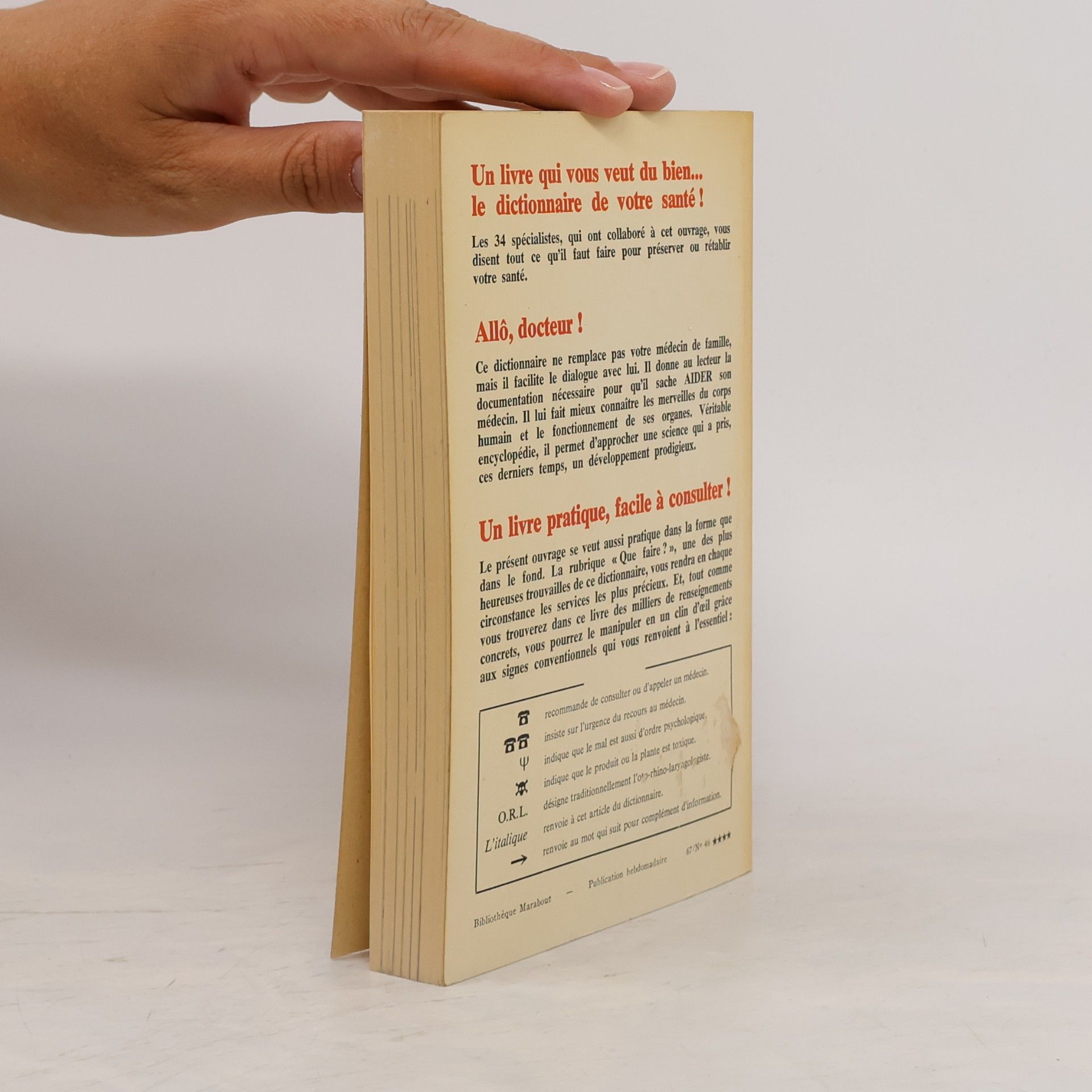 Collectif d'auteurs Le dictionnaire Marabout de la médecine 1
