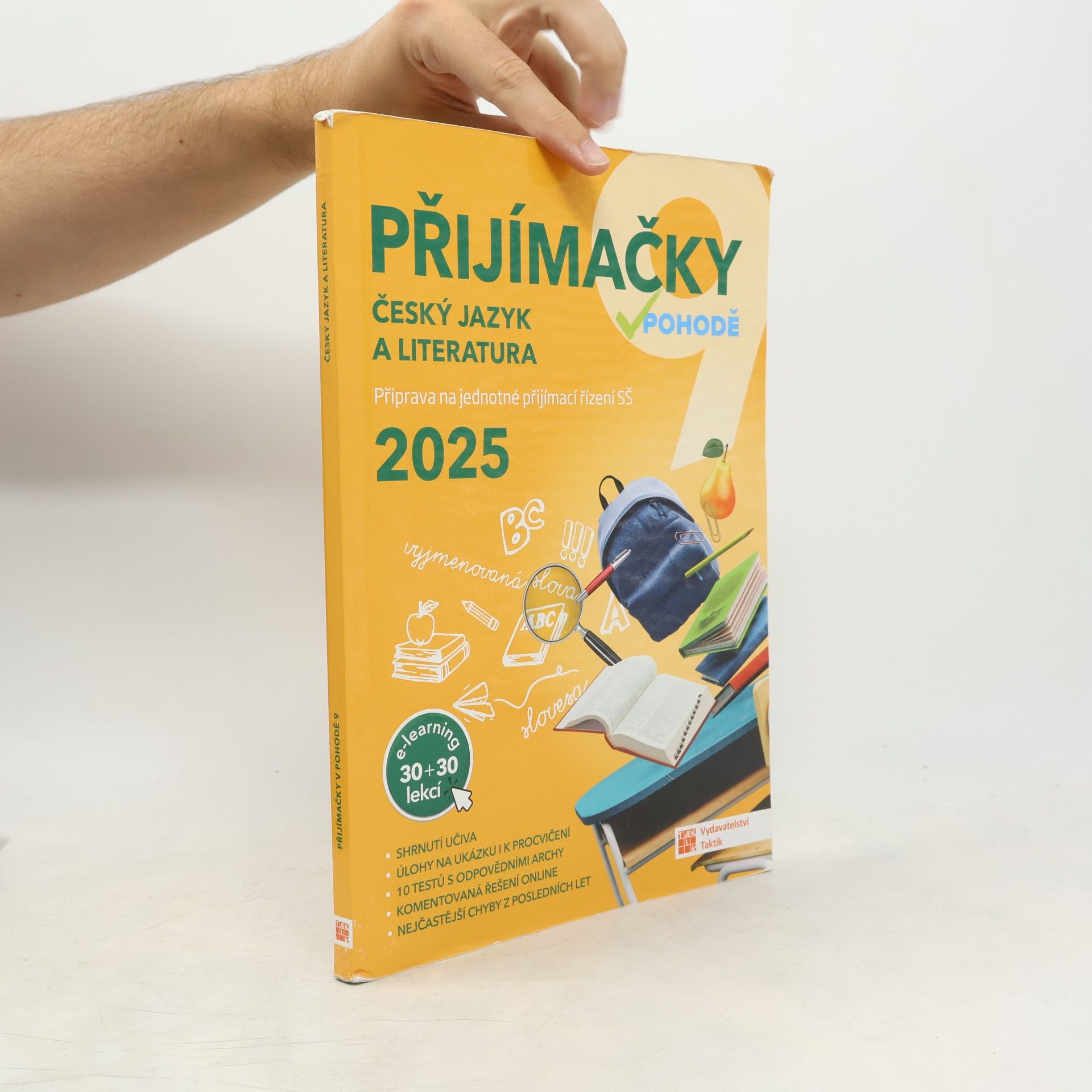 Kolektiv autorů Přijímačky 9 Český jazyk a literatura + E-learning 2025