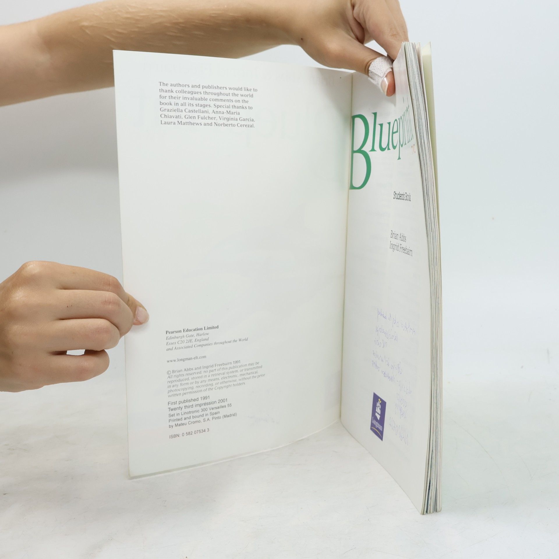 Ingrid Freebairn Blueprint Two. Students'Book