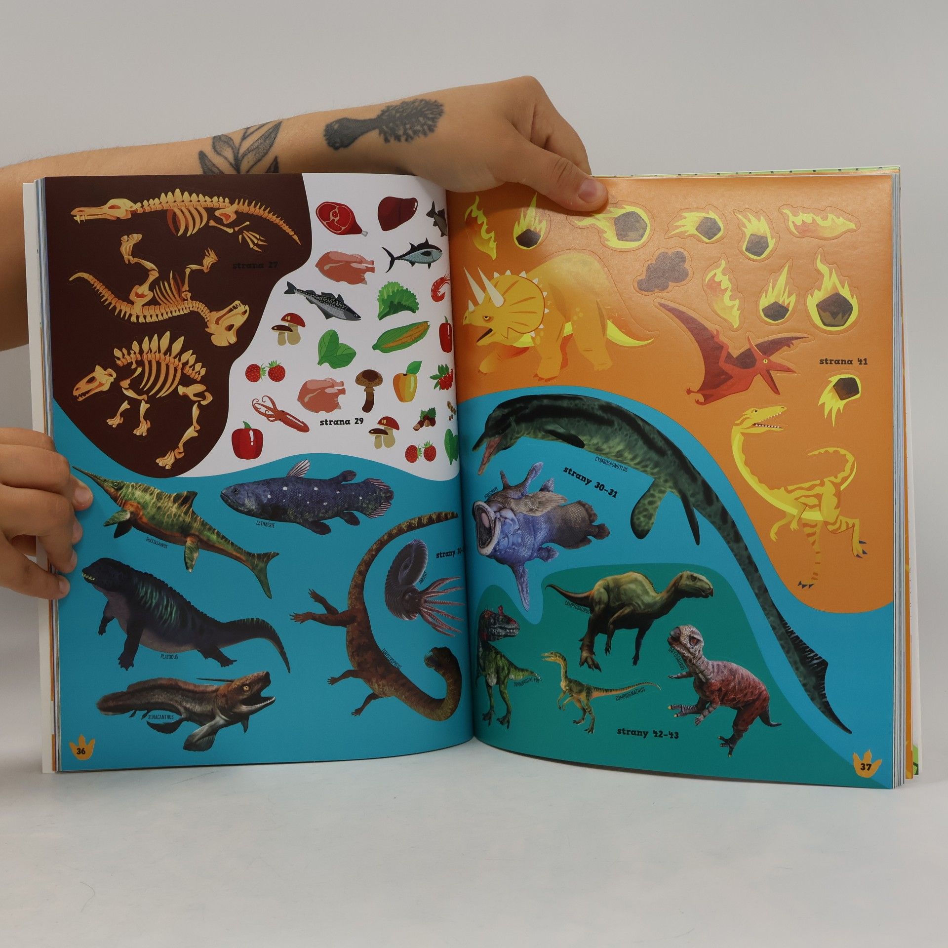 Various authors Velká kniha samolepek: Dinosauři