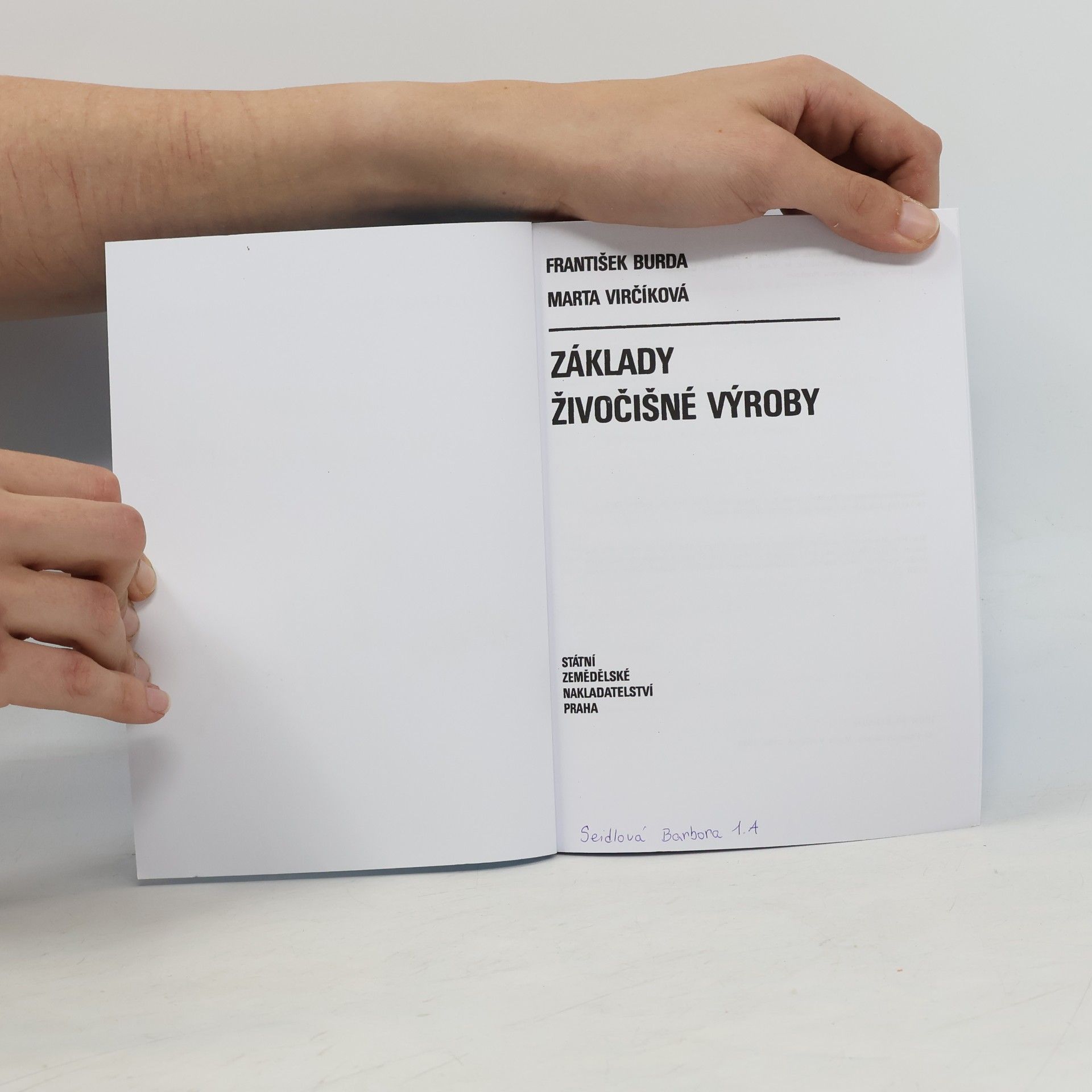 František Burda Základy živočišné výroby