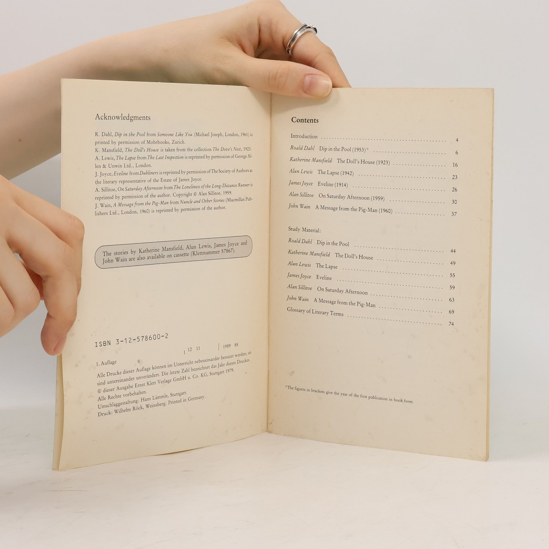 Horst Bodden Great English Short Stories. Roald Dahl, Katherine Mansfield, Alun Lewis u. a.
