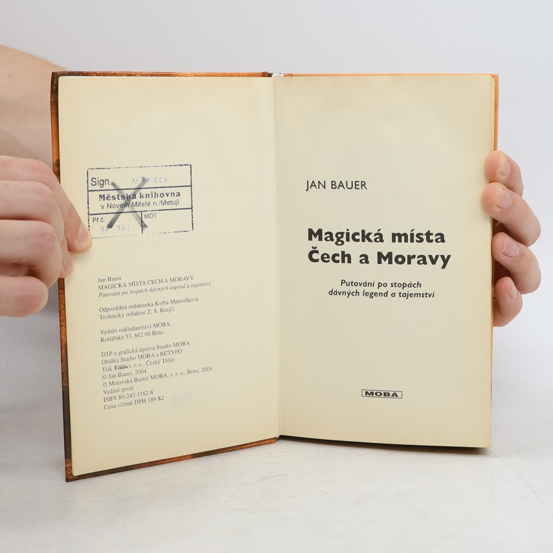 Jan Bauer Magická místa Čech a Moravy