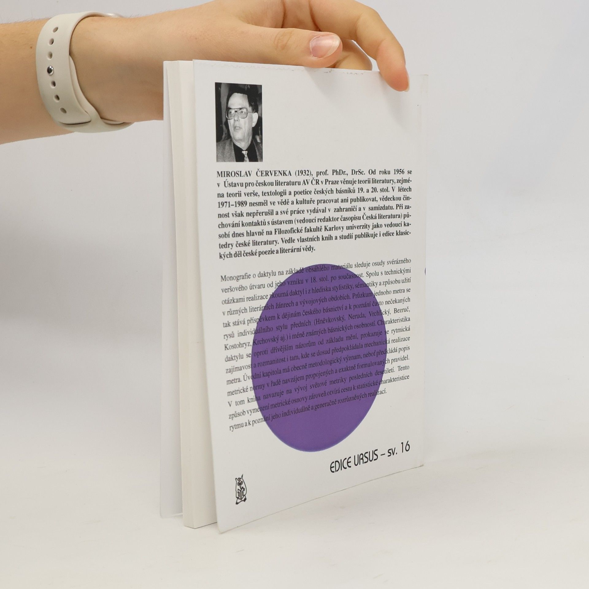 Miroslav Červenka Z večerní školy versologie IV. Daktyl