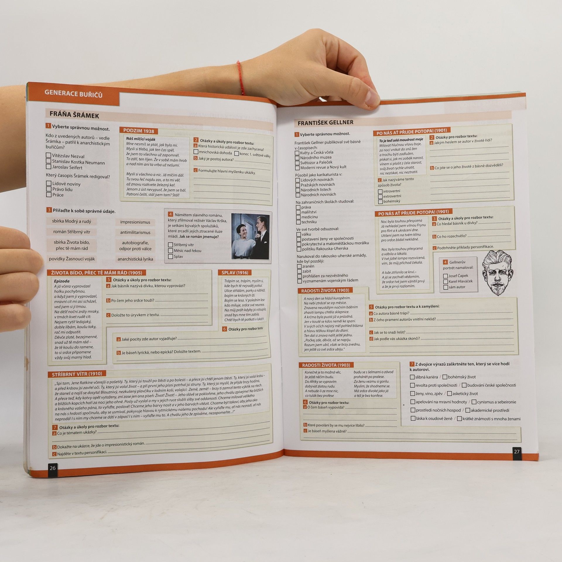 Kolektiv autorů Nová literatura 3 pro střední školy. Pracovní sešit pro 3. ročník s ukázkami literárních děl