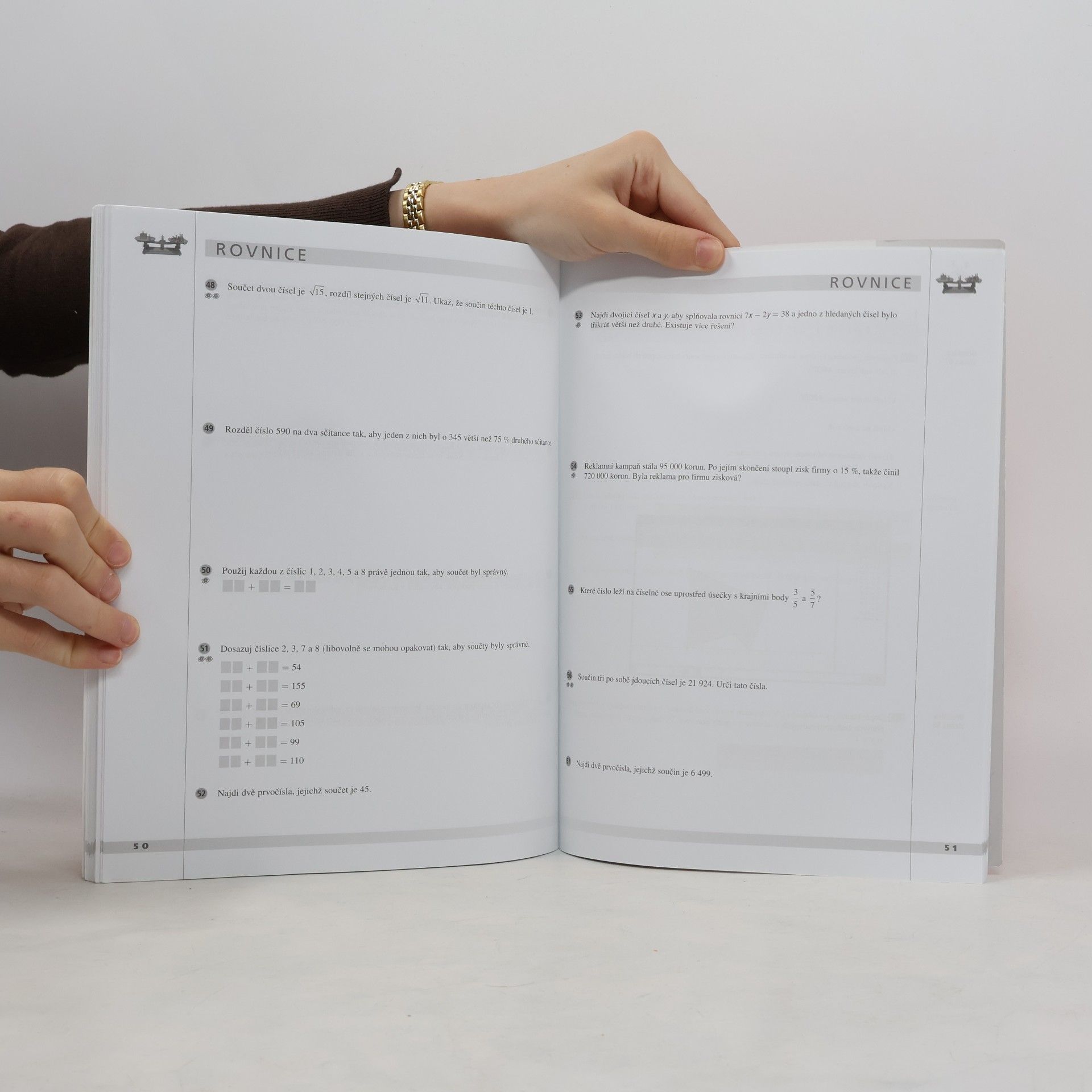 Collectif d'auteurs Matematika 9 Algebra - Pracovní sešit