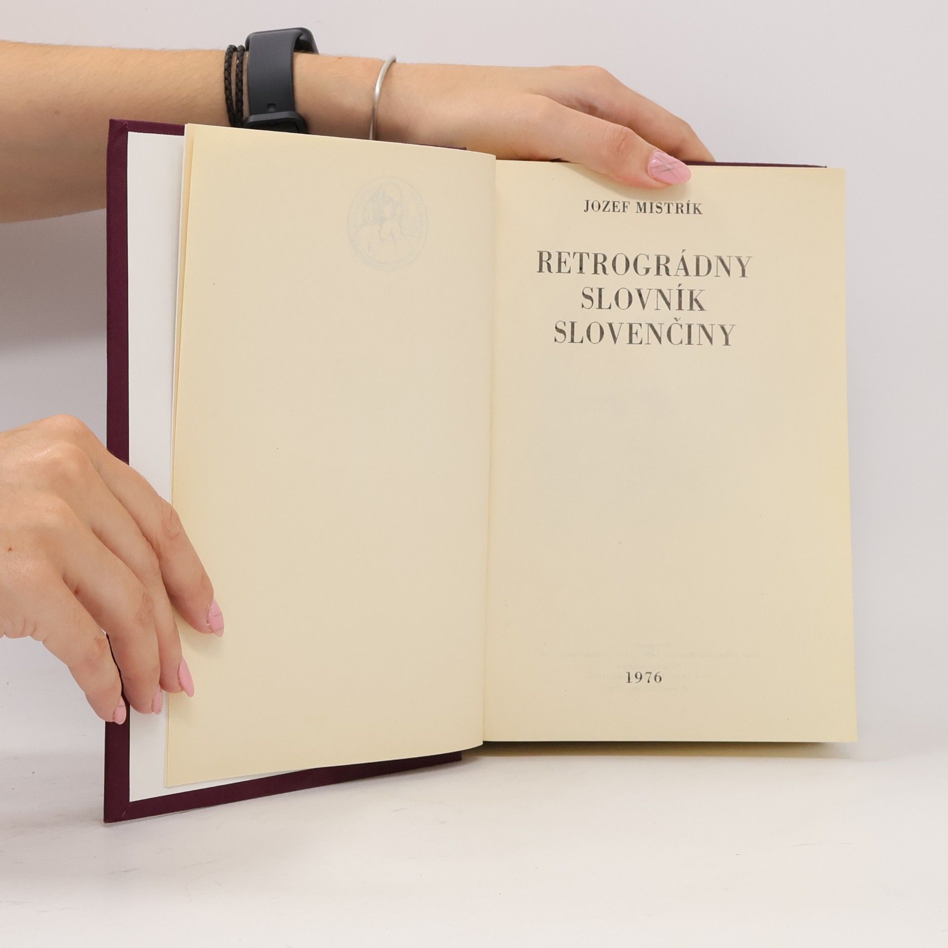 Jozef Mistrík Retrográdny slovník slovenčiny