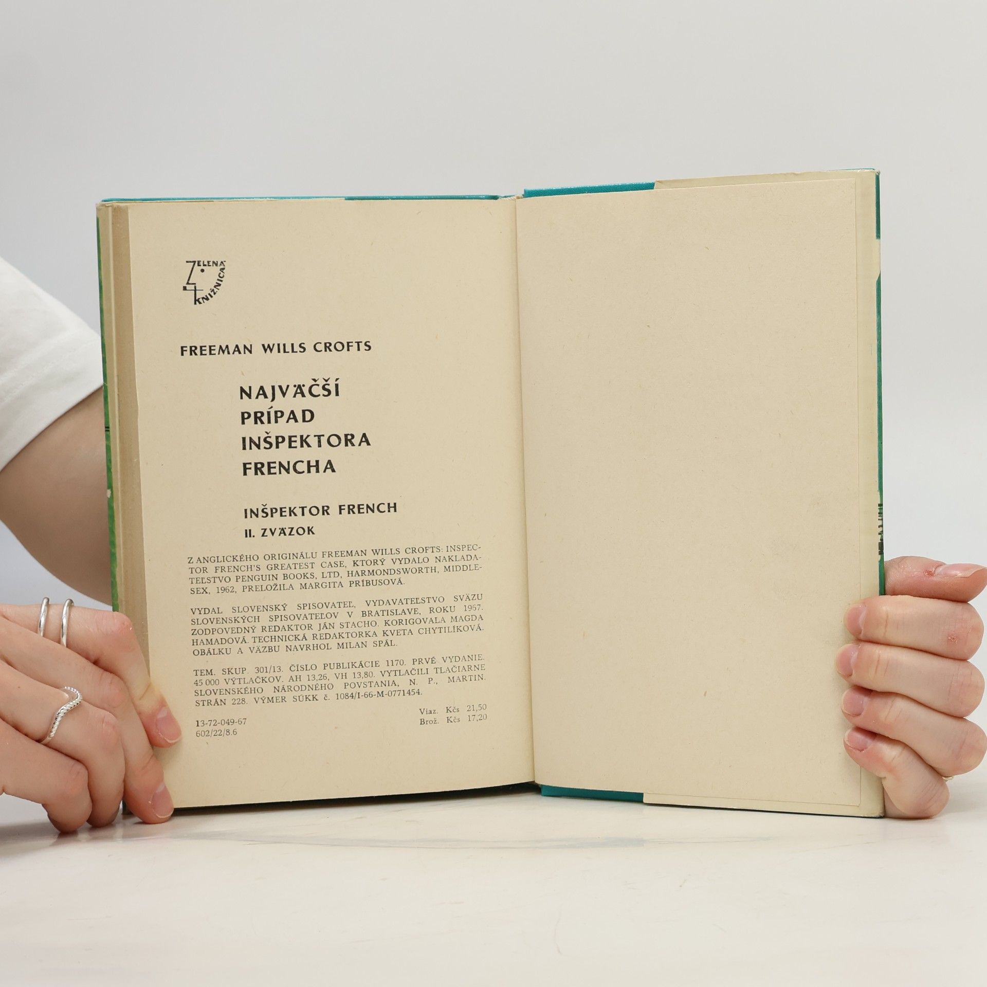 Freeman Wills Crofts Najväčší prípad inšpektora Frencha