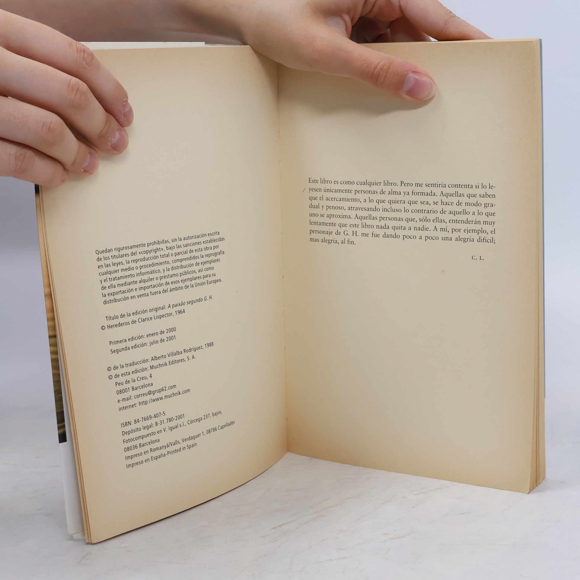 Clarice Lispector La pasión según G.H.