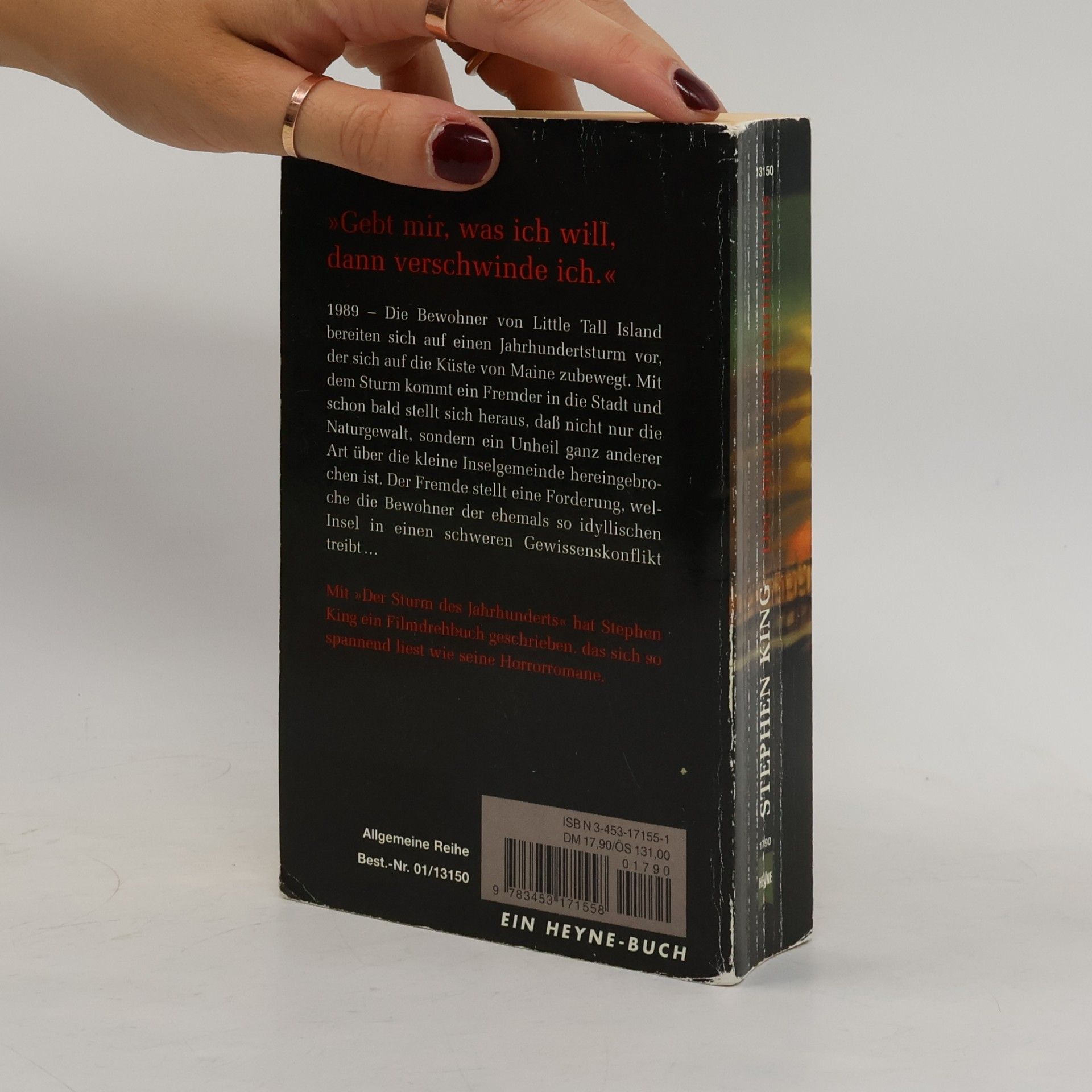 Stephen King Der Sturm des Jahrhunderts