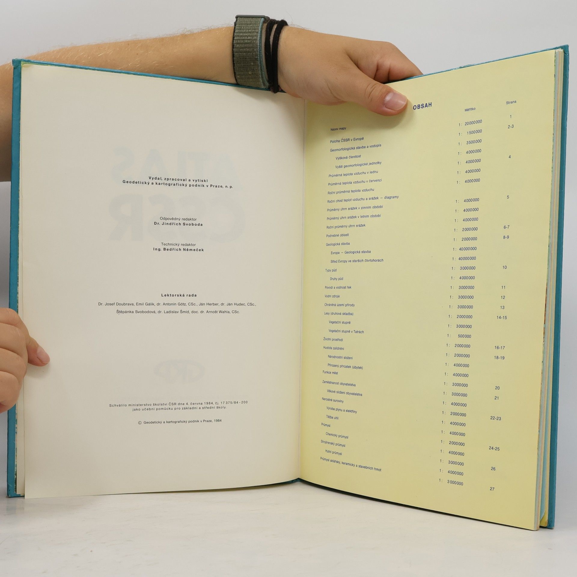 Jindřich Svoboda Atlas ČSSR
