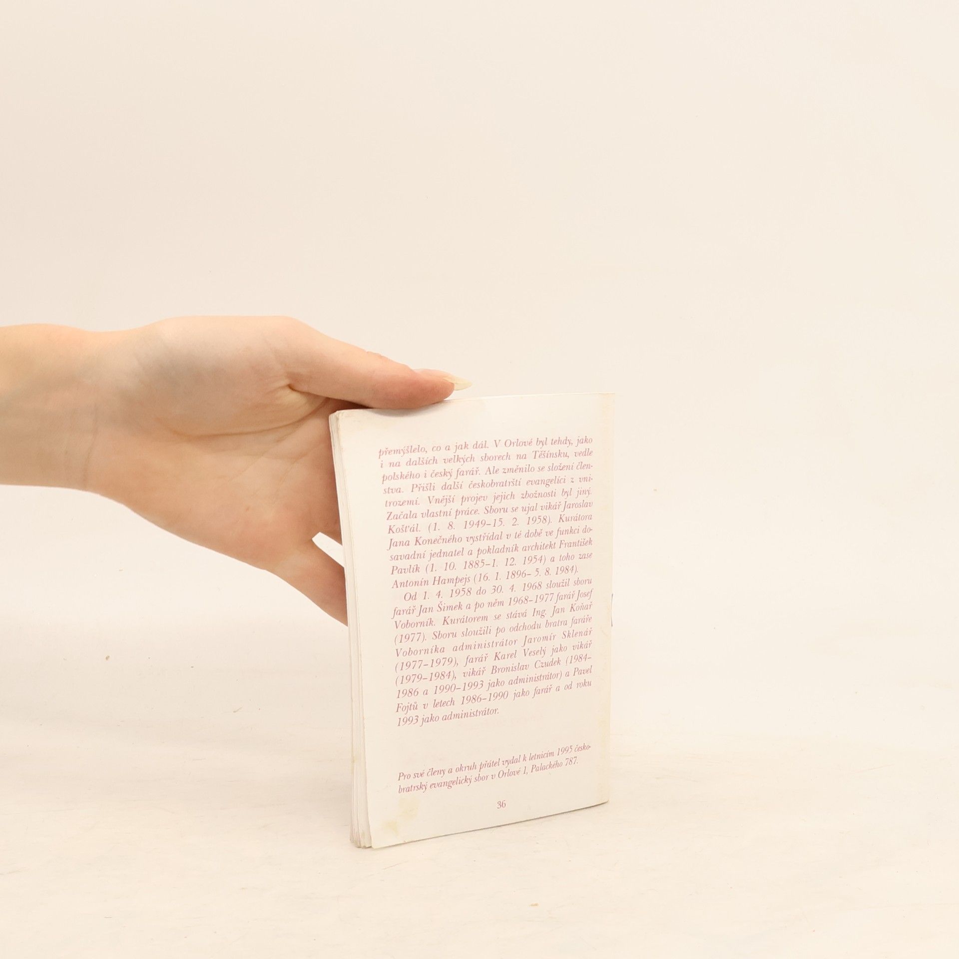 Autorenkollektiv Českobratrský evangelický sbor v Orlové 1