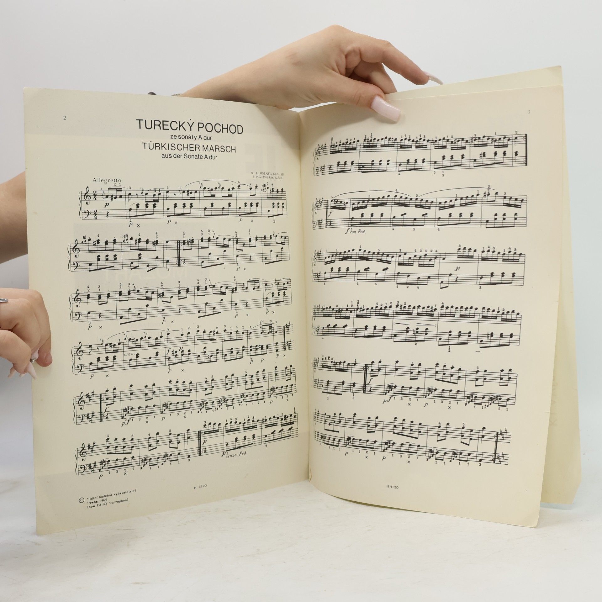 Wolfgang Amadeus Mozart Turecký pochod ze sonáty A dur