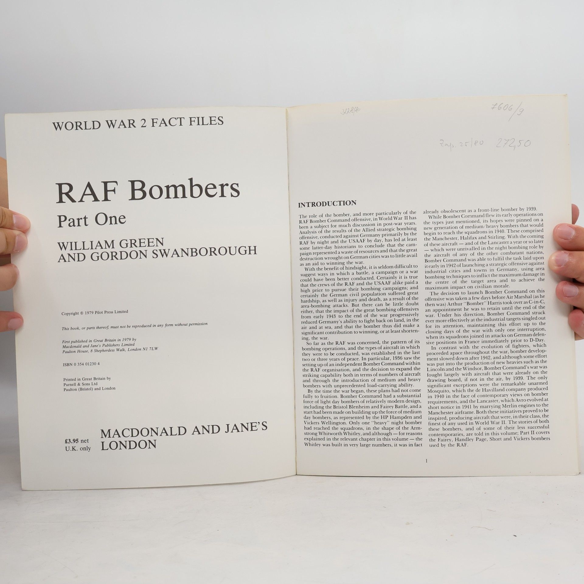 William Green WW2 Aircraft Fact Files: RAF Bombers, Part 1
