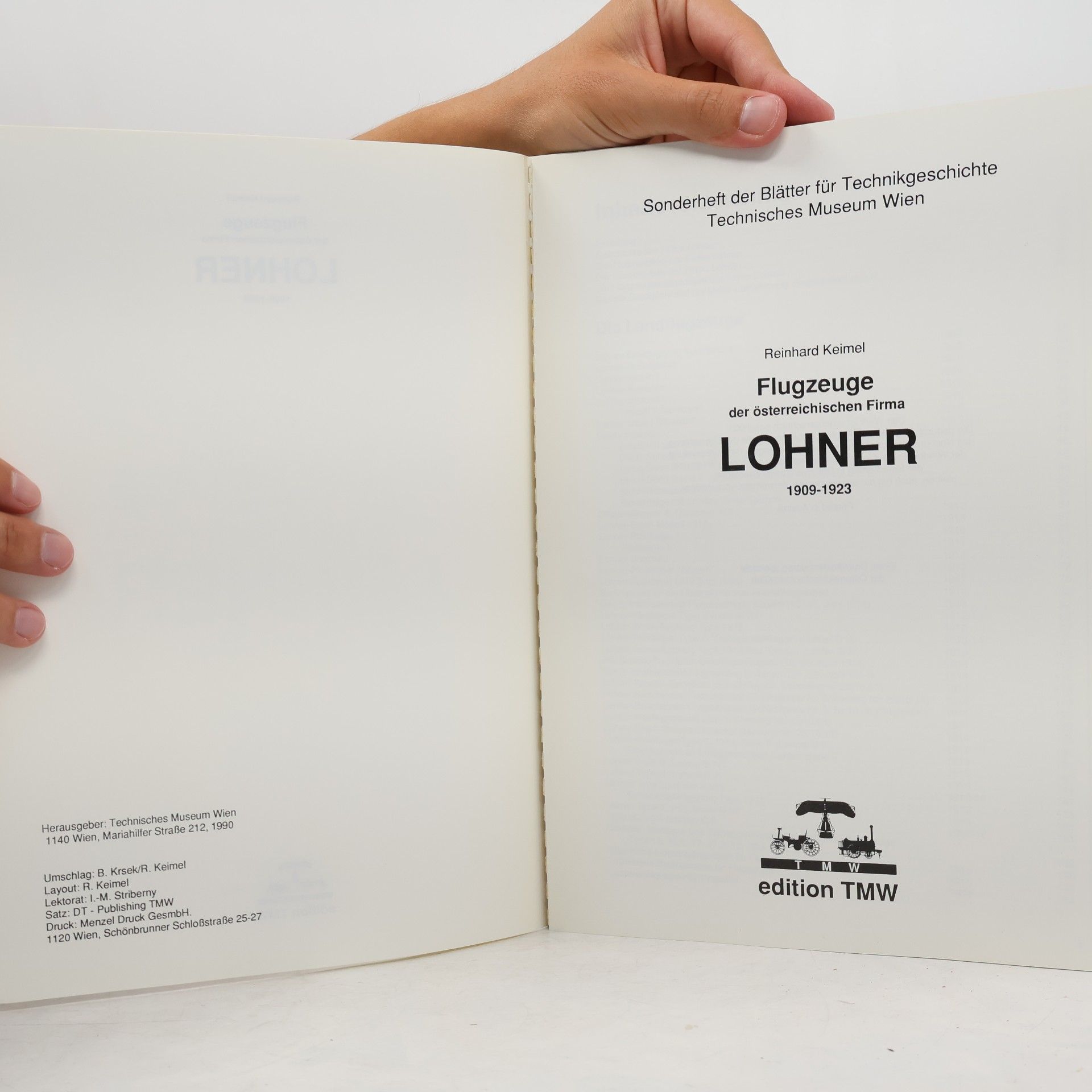 Reinhard Keimel Flugzeuge der österreichischen Firma Lohner 1909-1923