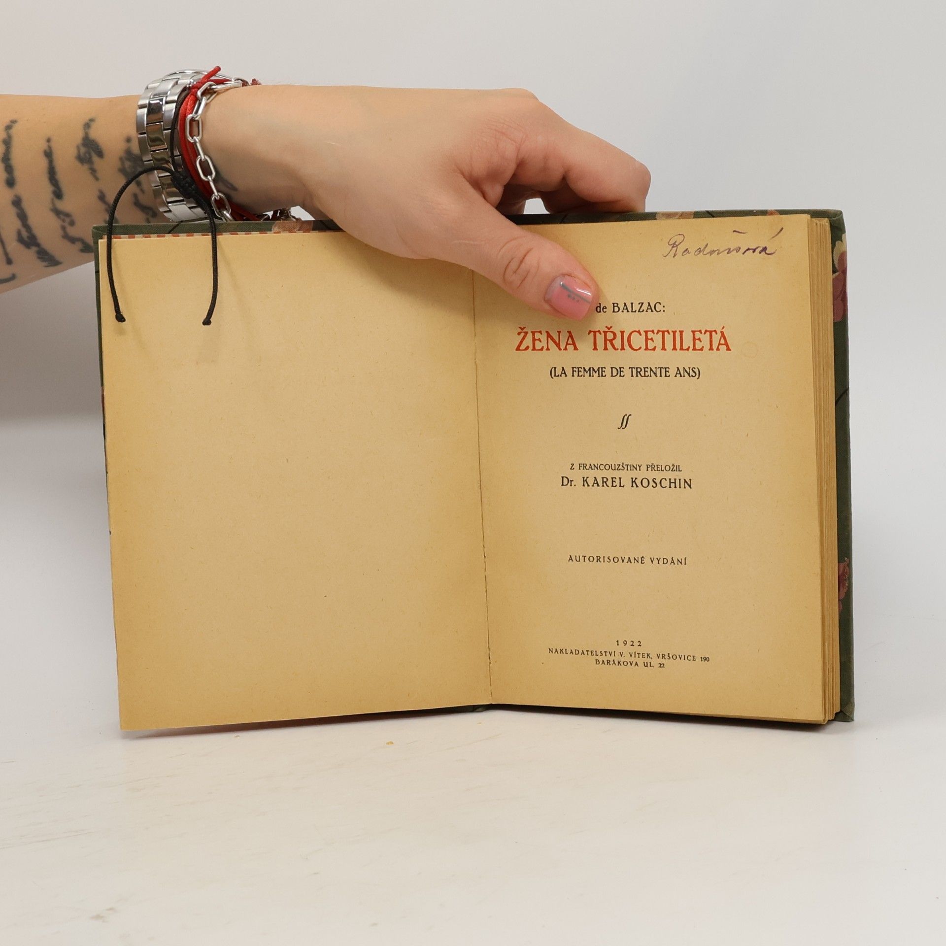 Honoré de Balzac Žena třicetiletá