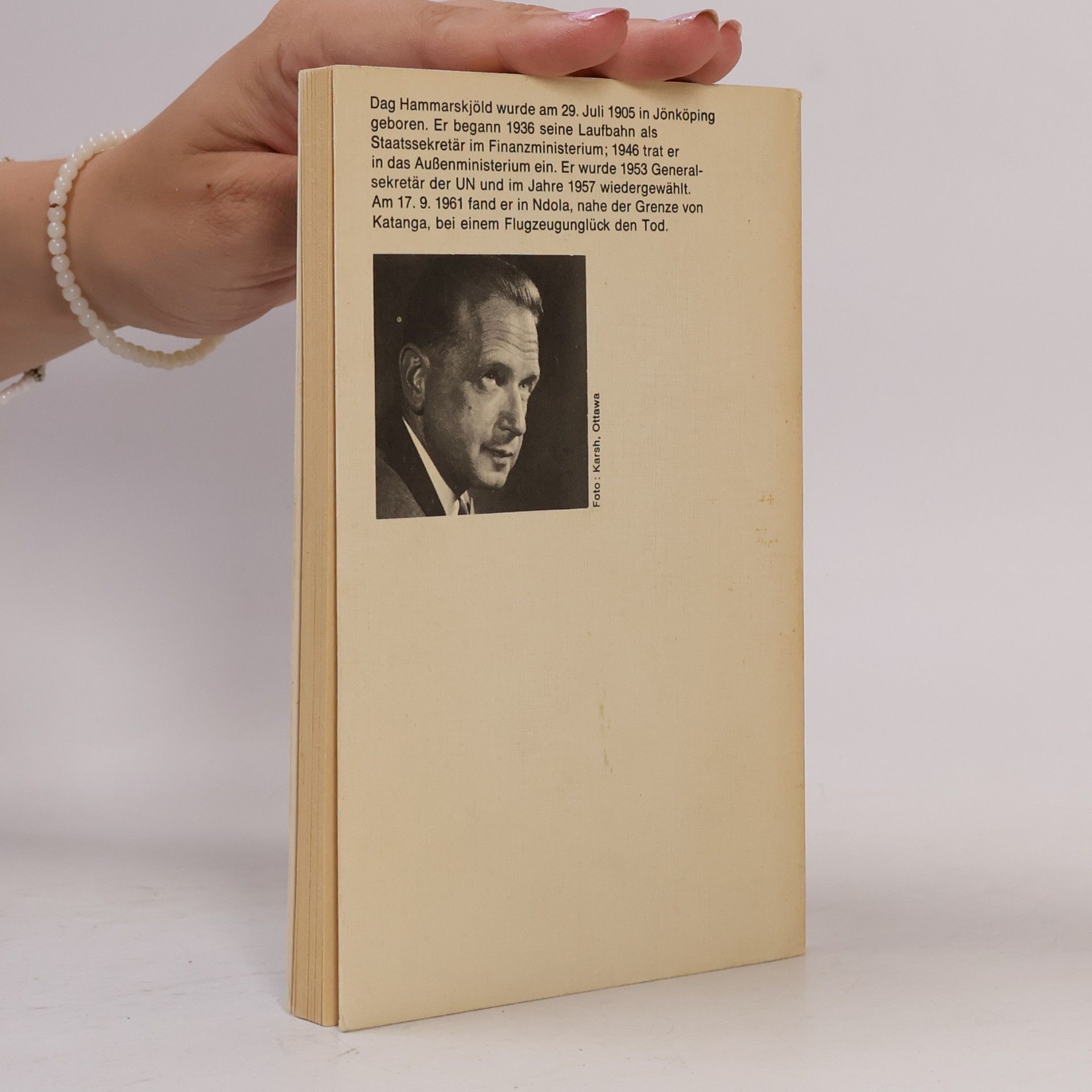 Dag Hammarskjöld Zeichen am Weg