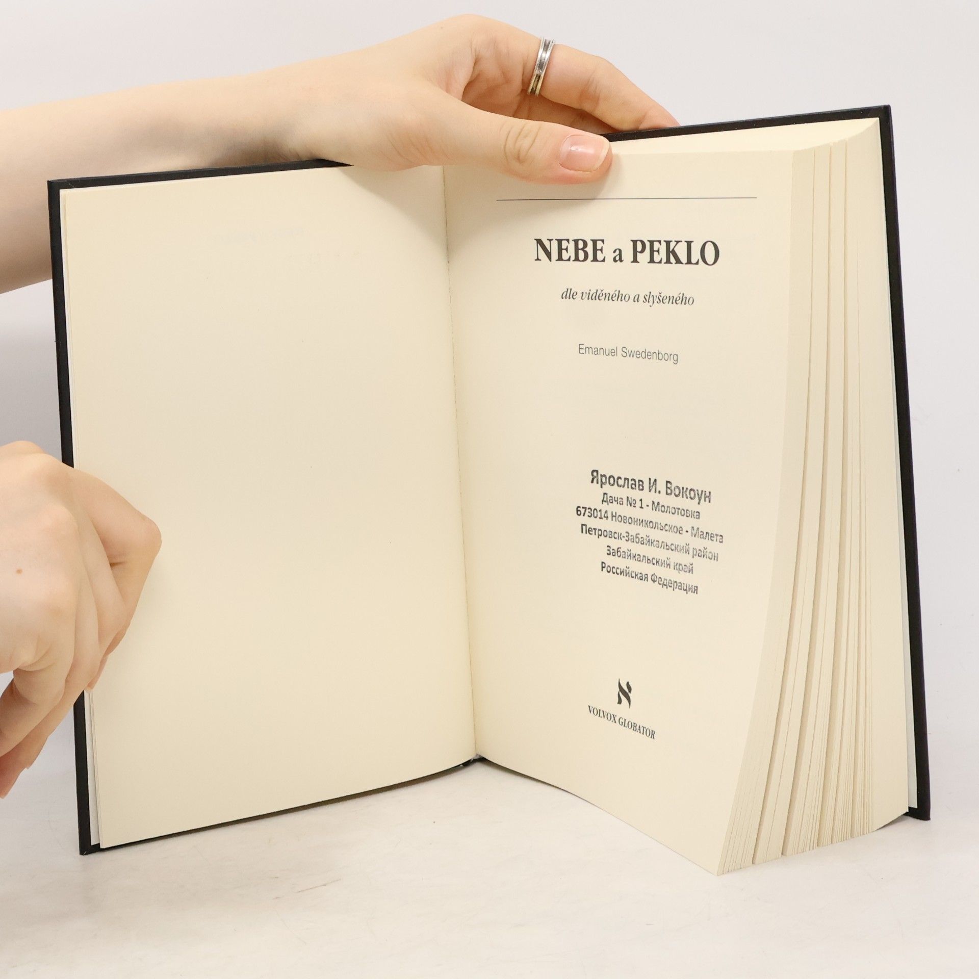 Emanuel Swedenborg Nebe a peklo