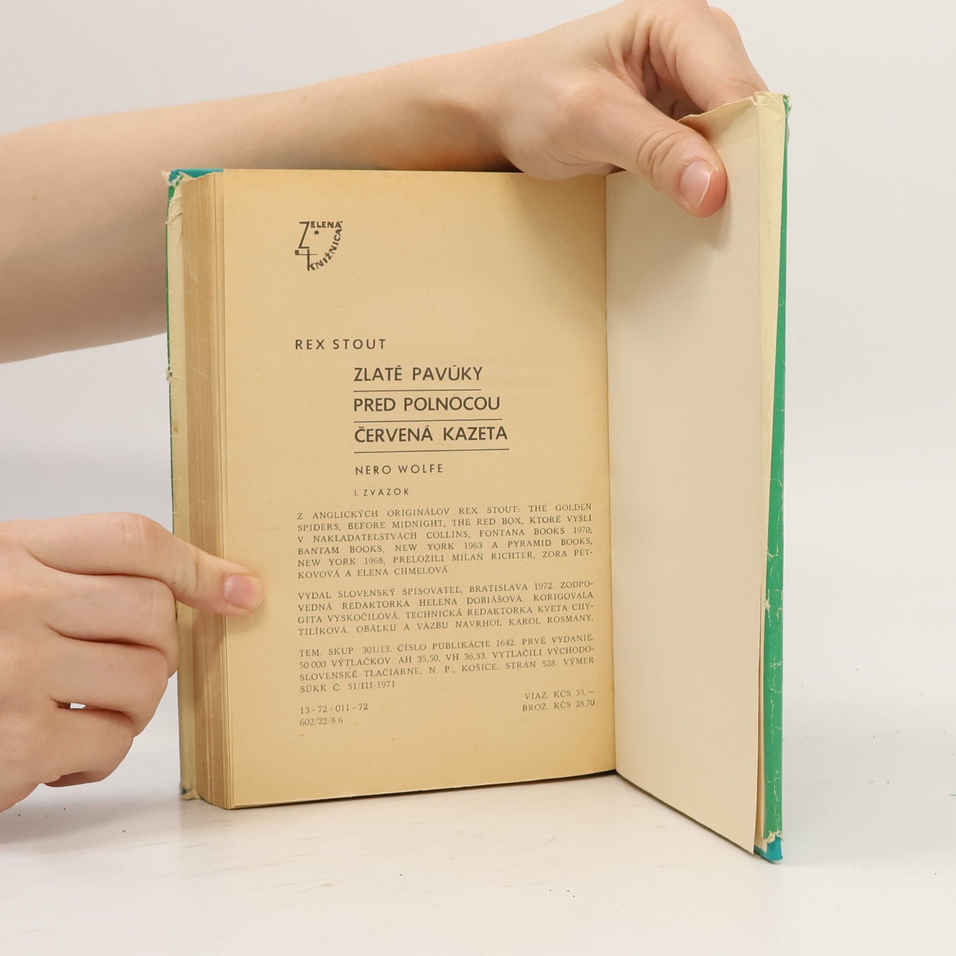 Rex Stout Zlaté pavúky. Pred polnocou. Červená kazeta