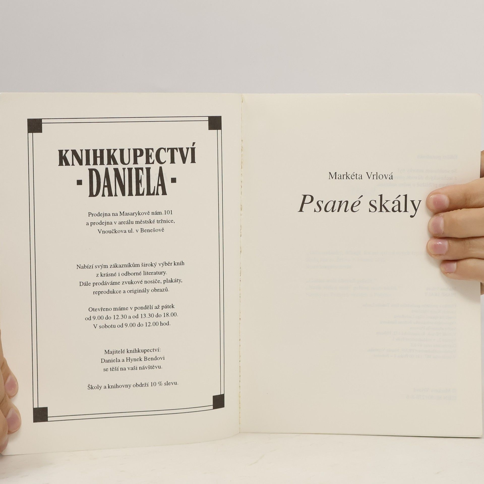 Markéta Vrlová Psané skály