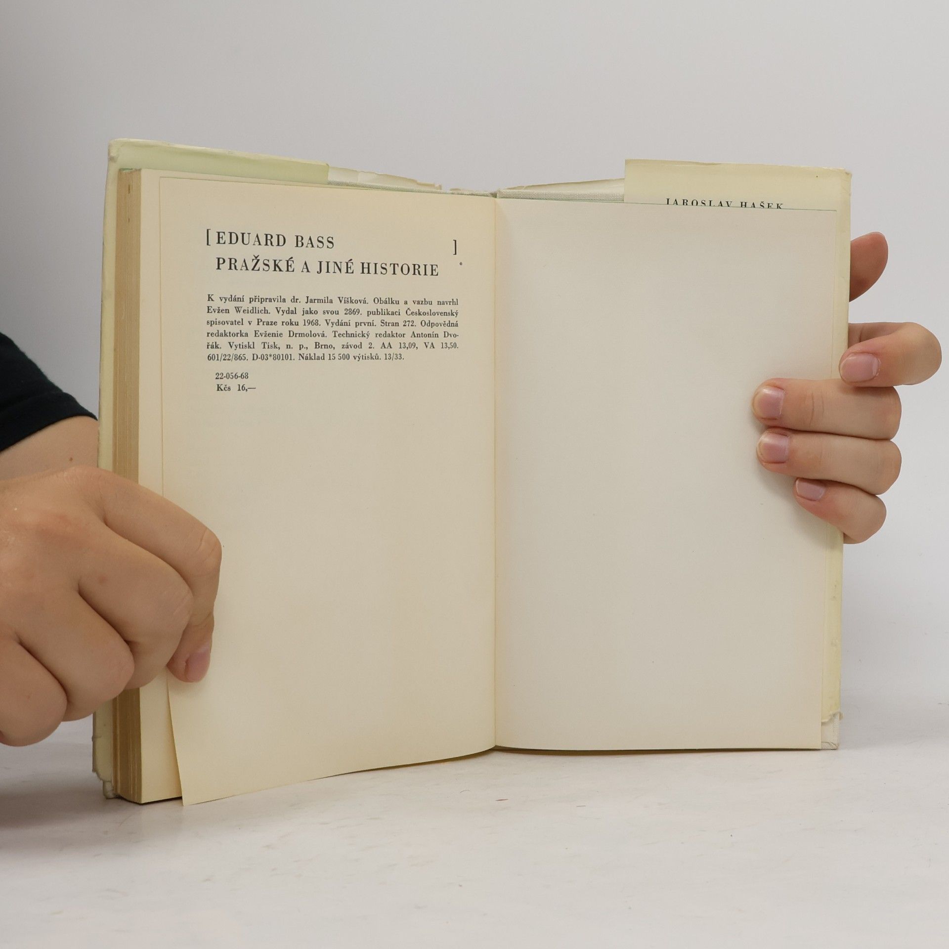 Eduard Bass Pražské a jiné historie