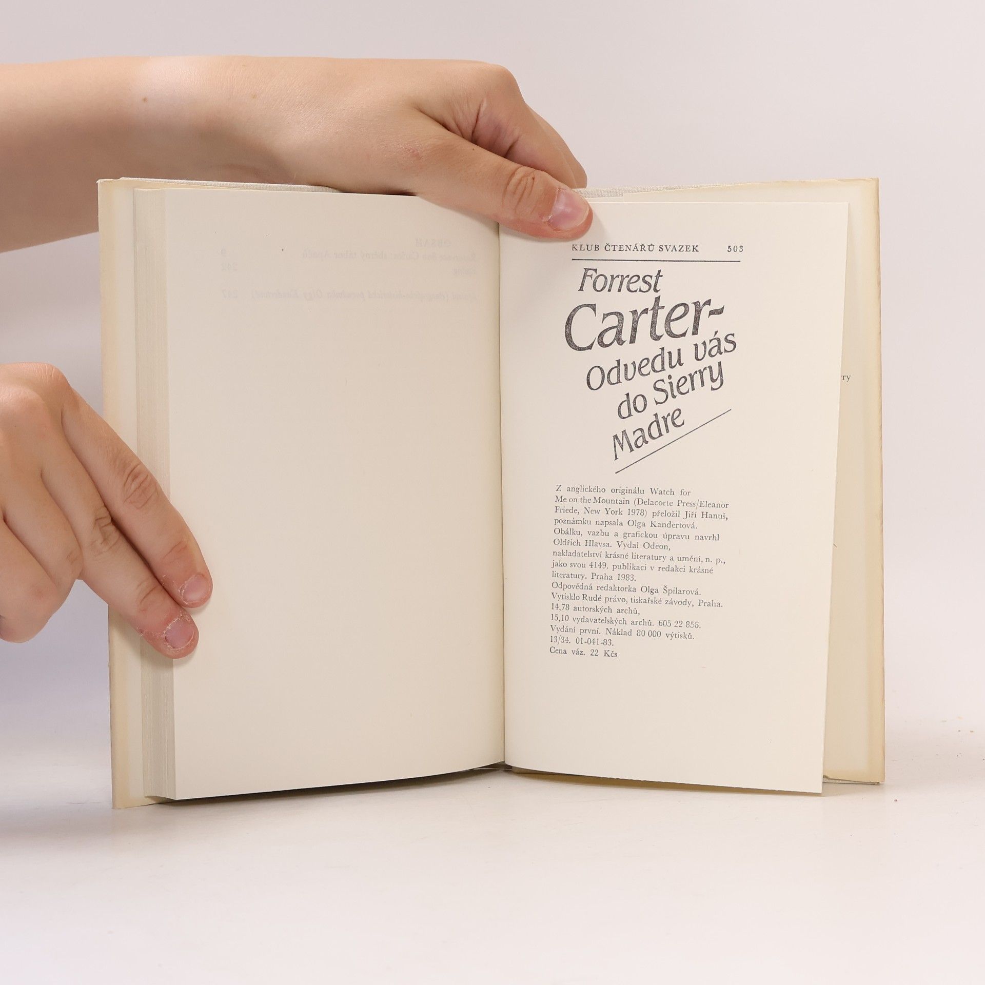 Asa Earl Carter Odvedu vás do Sierry Madre