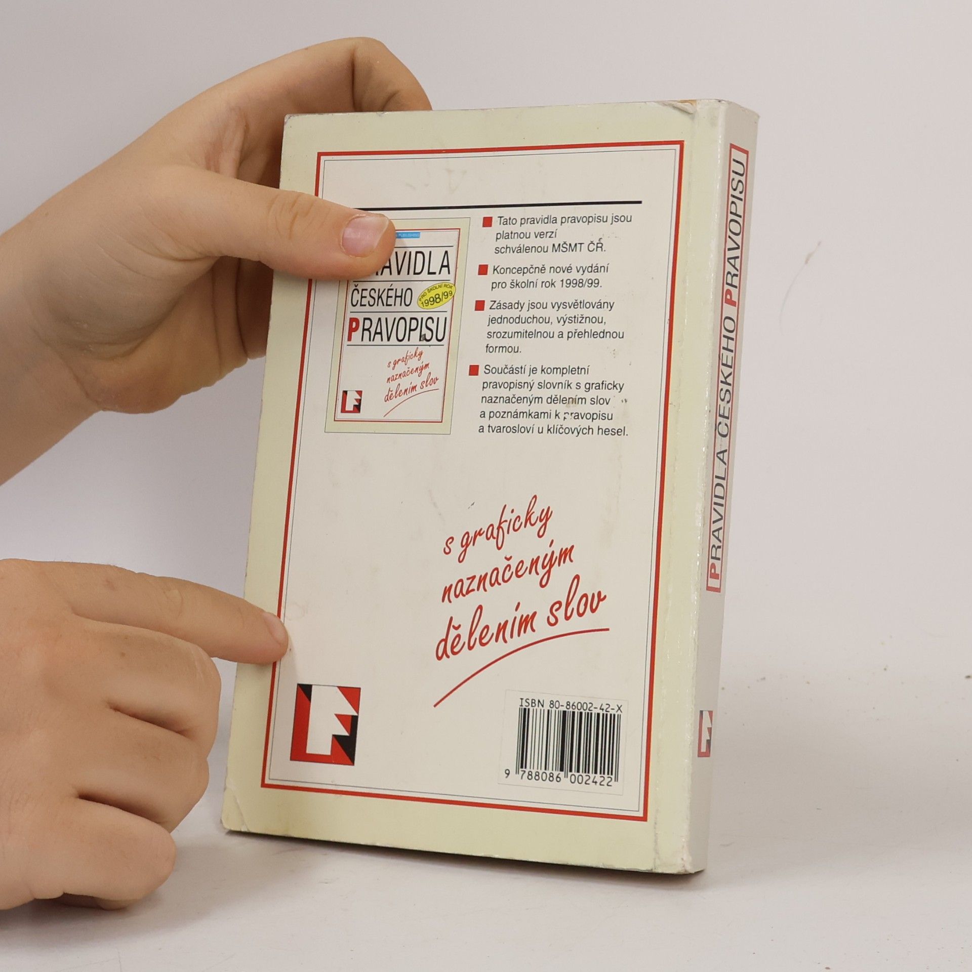 Collectif d'auteurs Pravidla českého pravopisu pro školní rok 1998/99