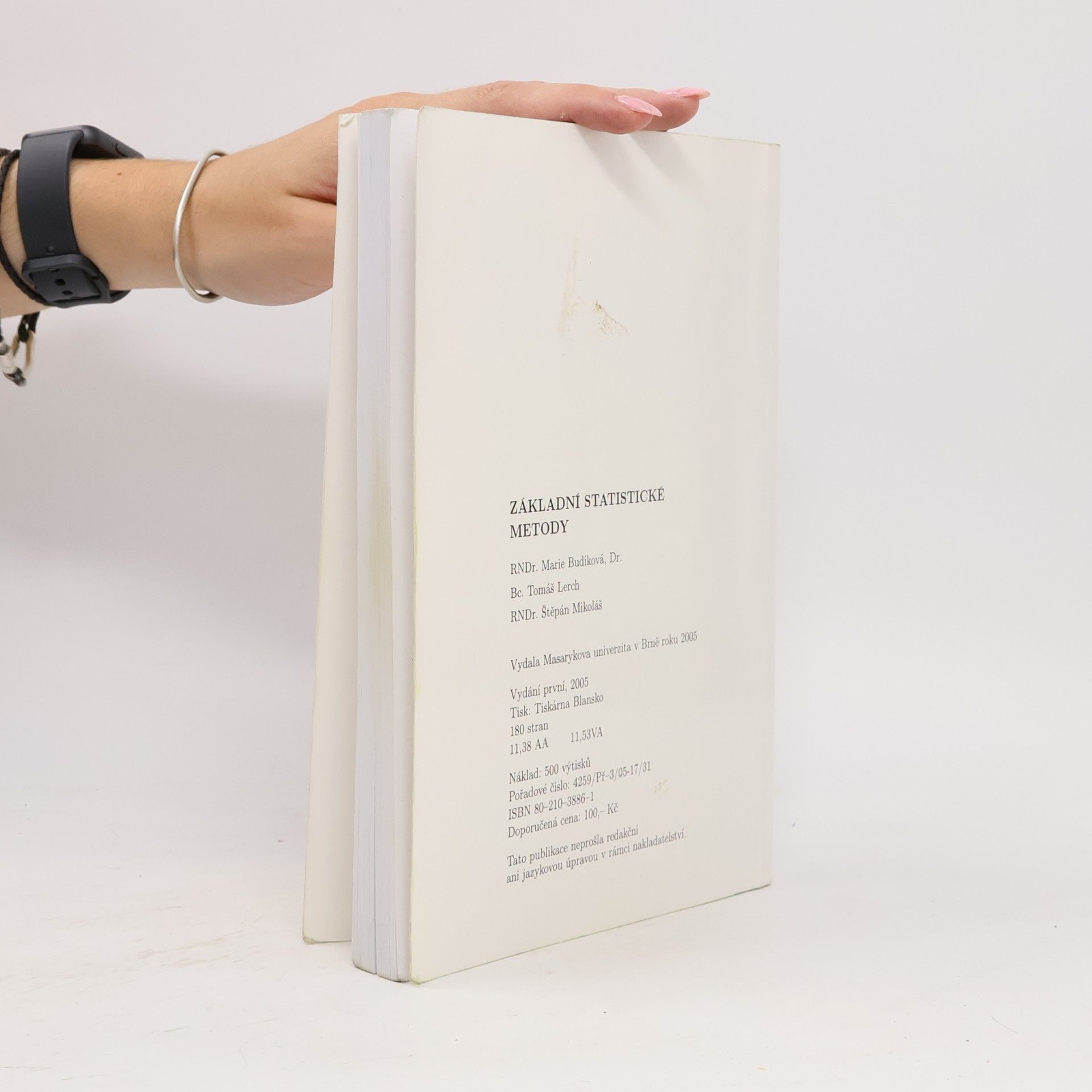 Marie Budíková Základní statistické metody