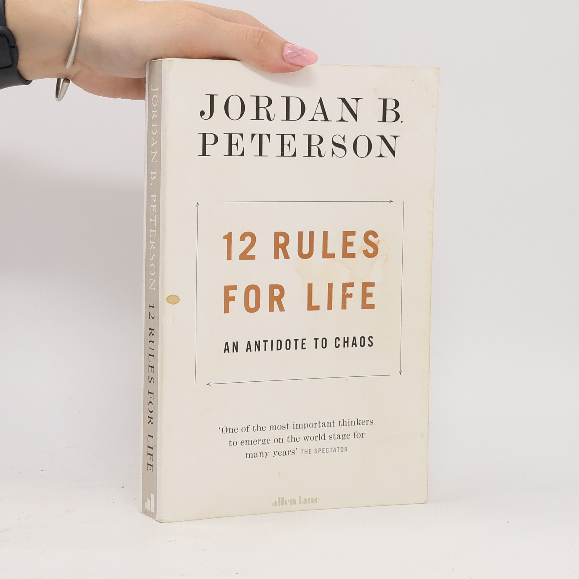 Jordan Peterson 12 rules for life. An antidote to chaos