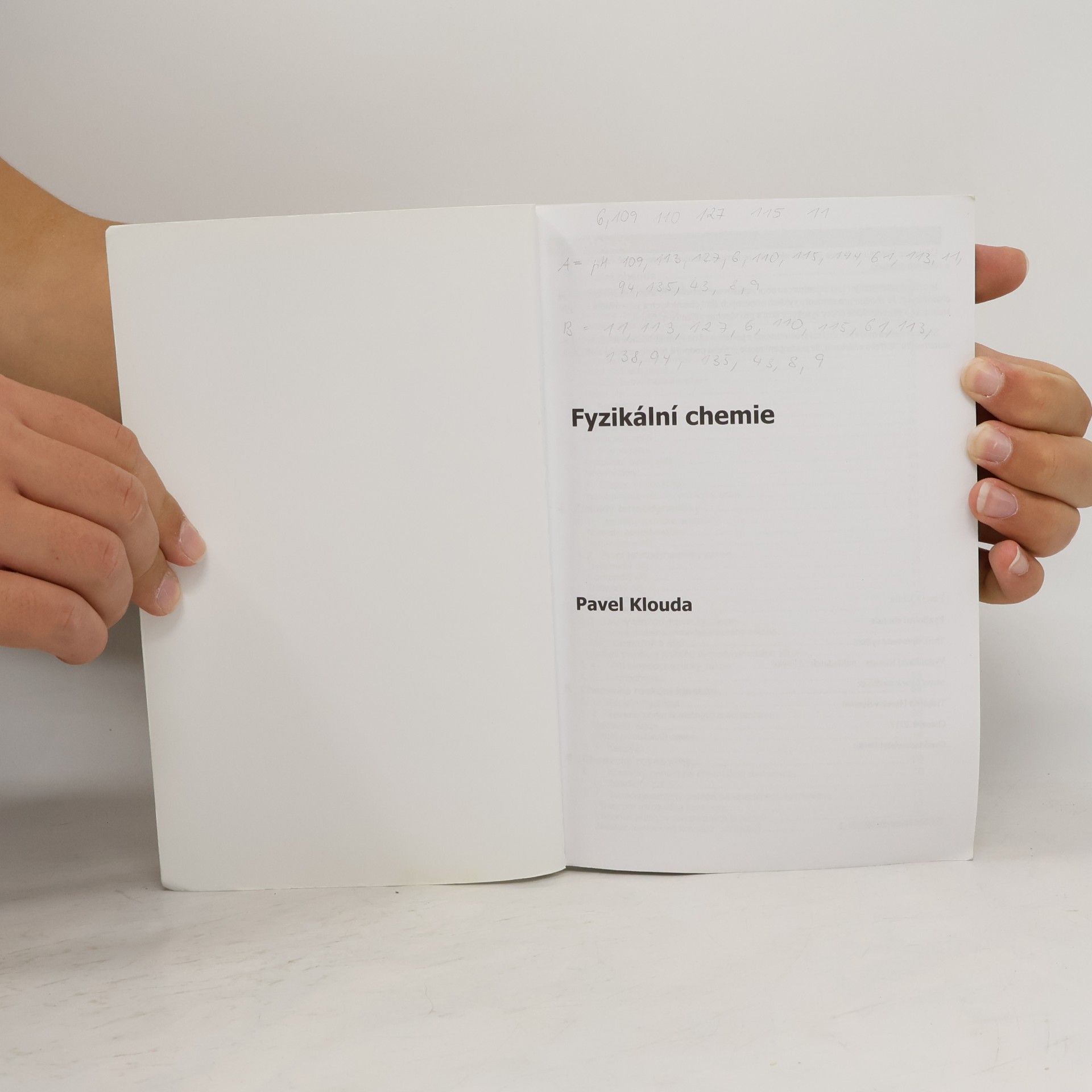 Pavel Klouda Fyzikální chemie