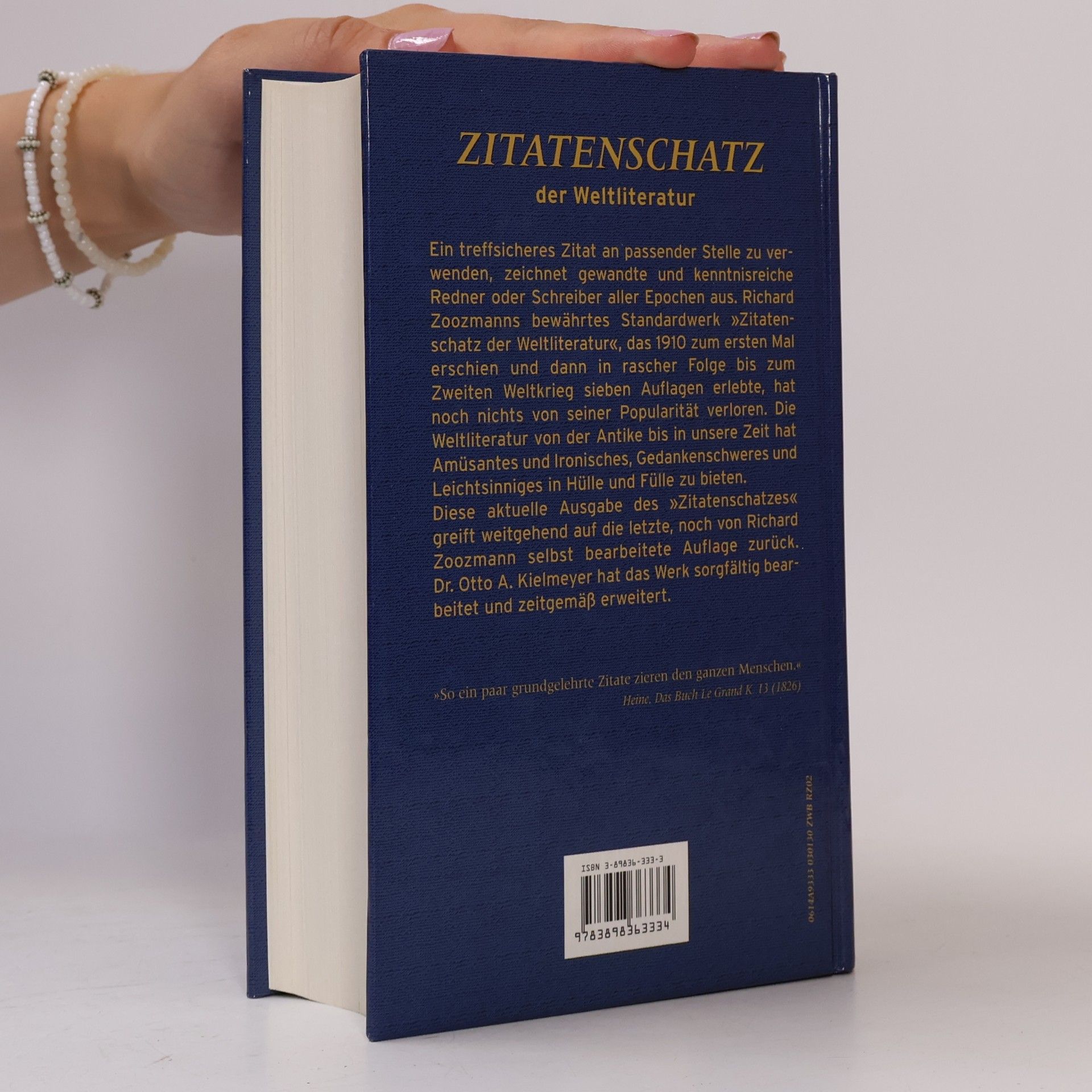 Richard Zoozmann Zitatenschatz der Weltliteratur