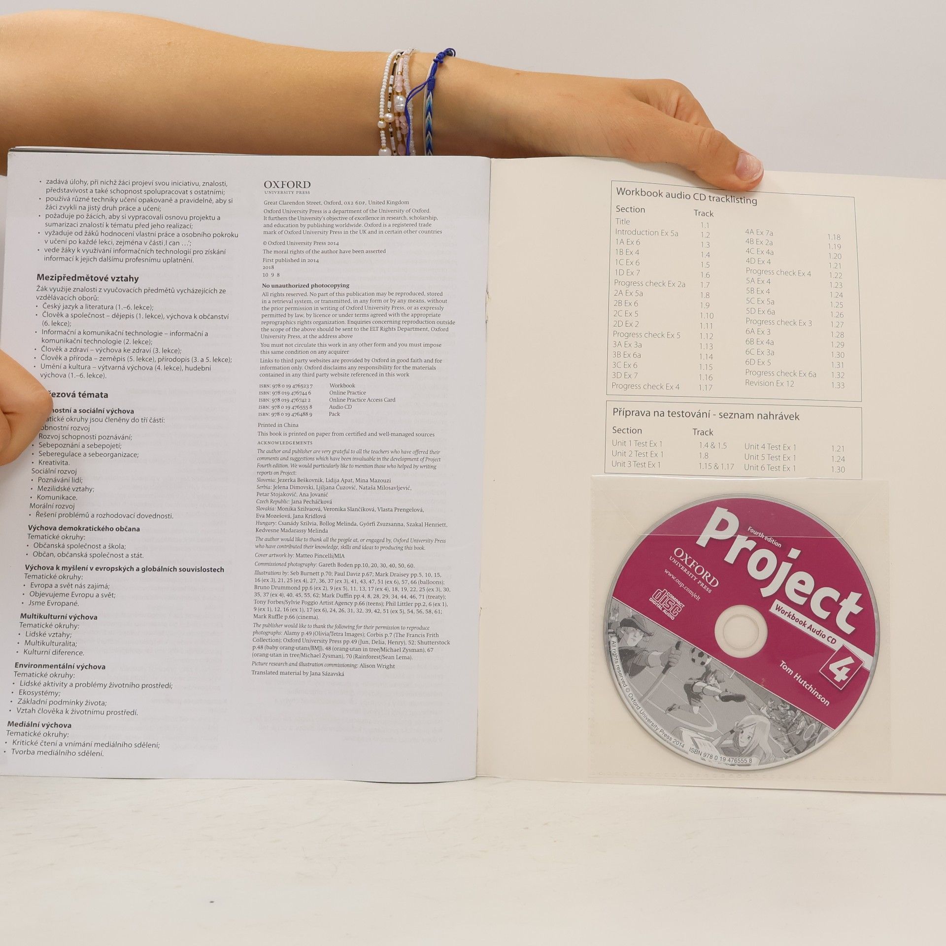 Tom Hutchinson Project 4. Pracovní sešit s poslechovým CD