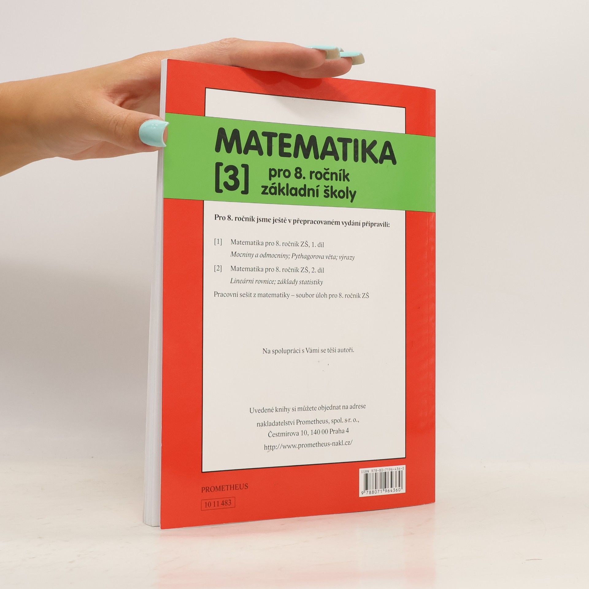 Oldřich Odvárko Matematika pro 8. ročník základní školy 3.díl