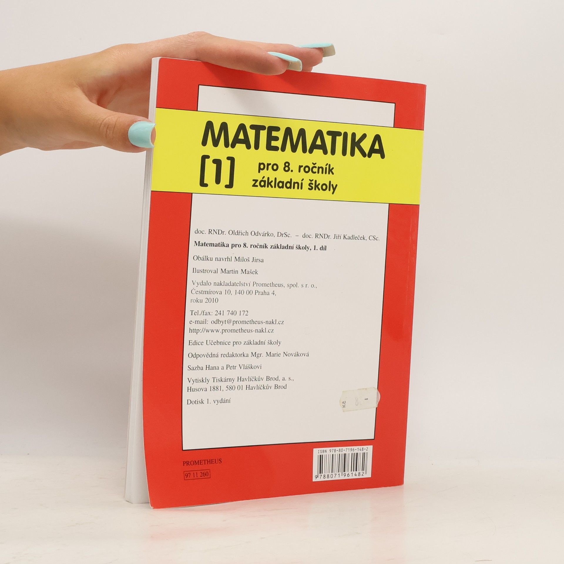 Oldřich Odvárko Matematika pro 8. ročník základní školy, 1. díl