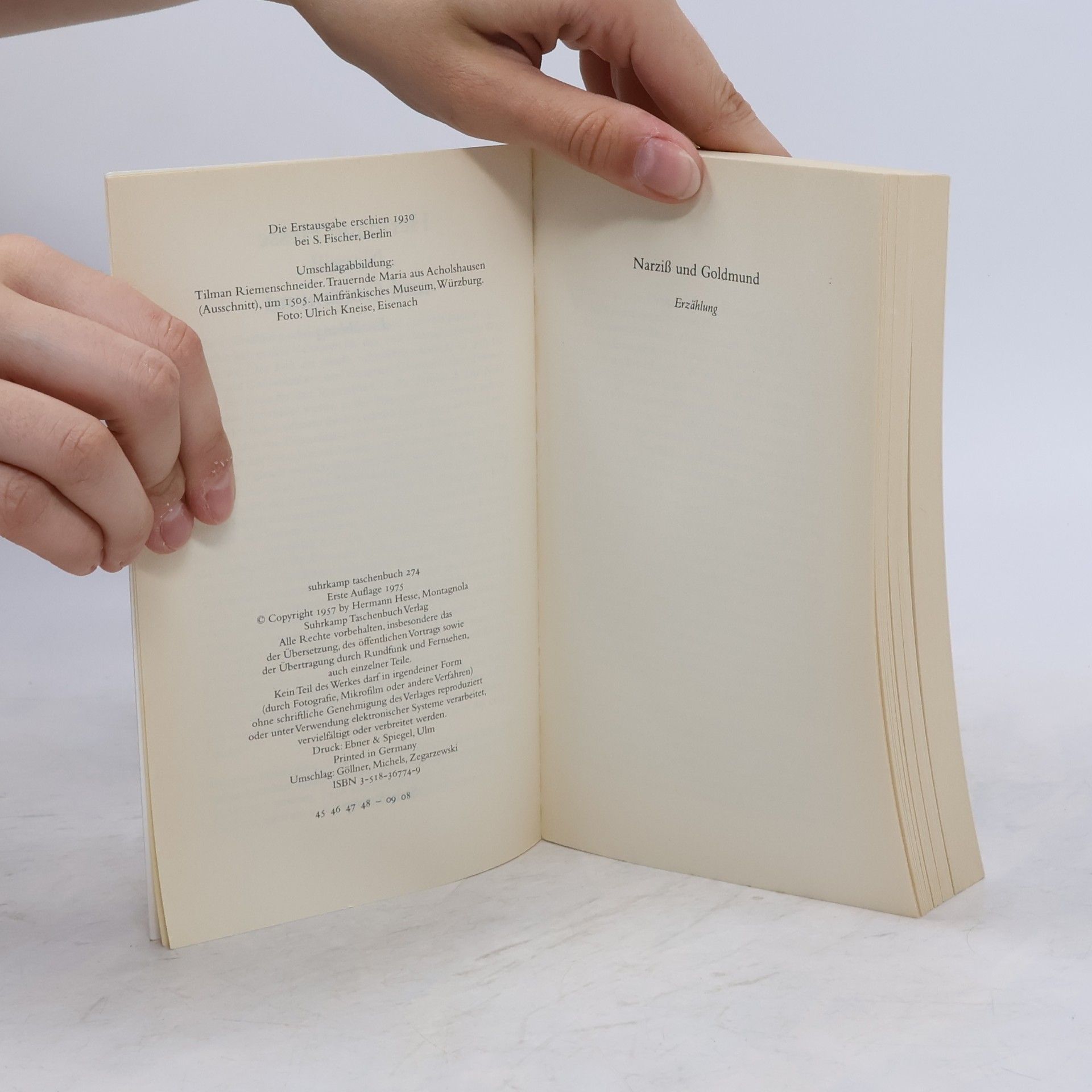 Hermann Hesse Narziß und Goldmund