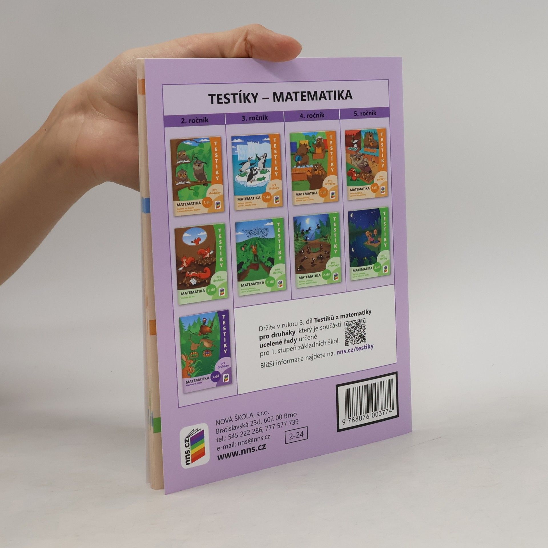 NNS Testíky pro druháky – matematika, 3. díl (barevný pracovní sešit)