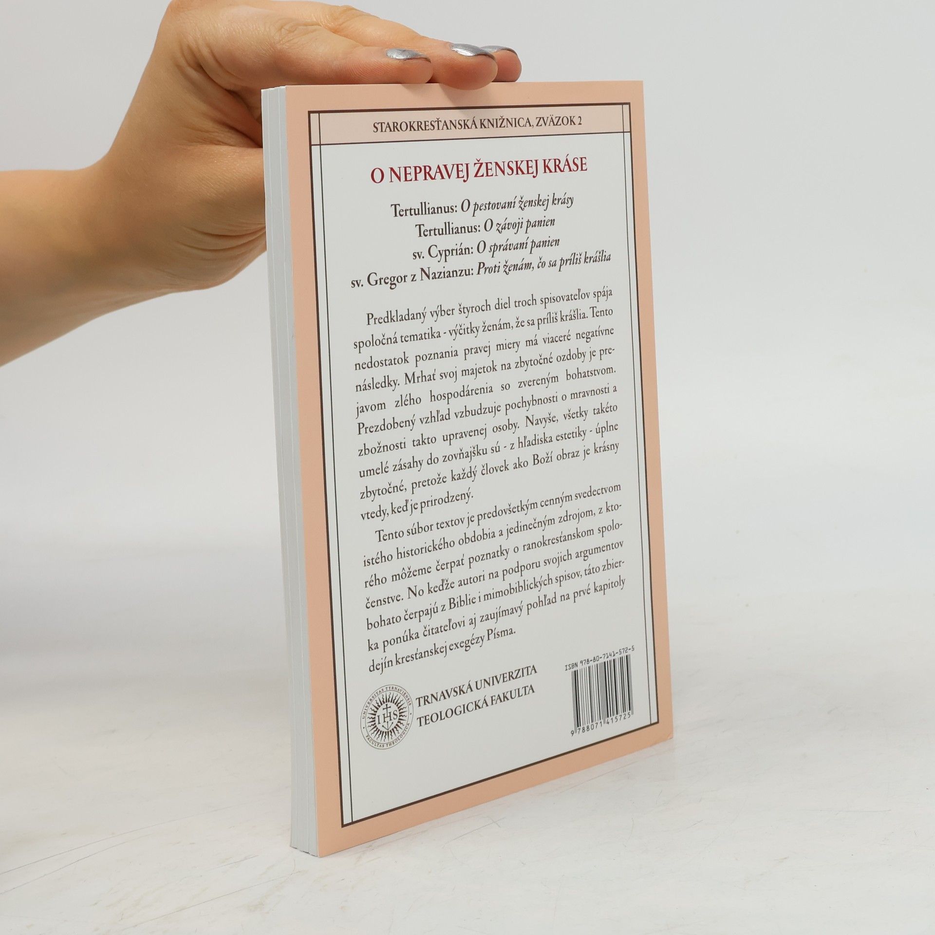 Tertullianus O nepravej ženskej kráse