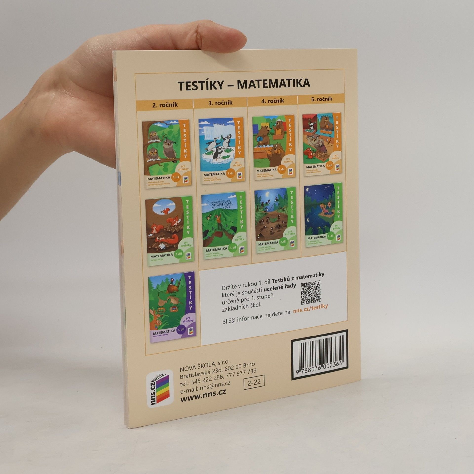 NNS Testíky pro druháky – matematika, 1. díl (barevný pracovní sešit)