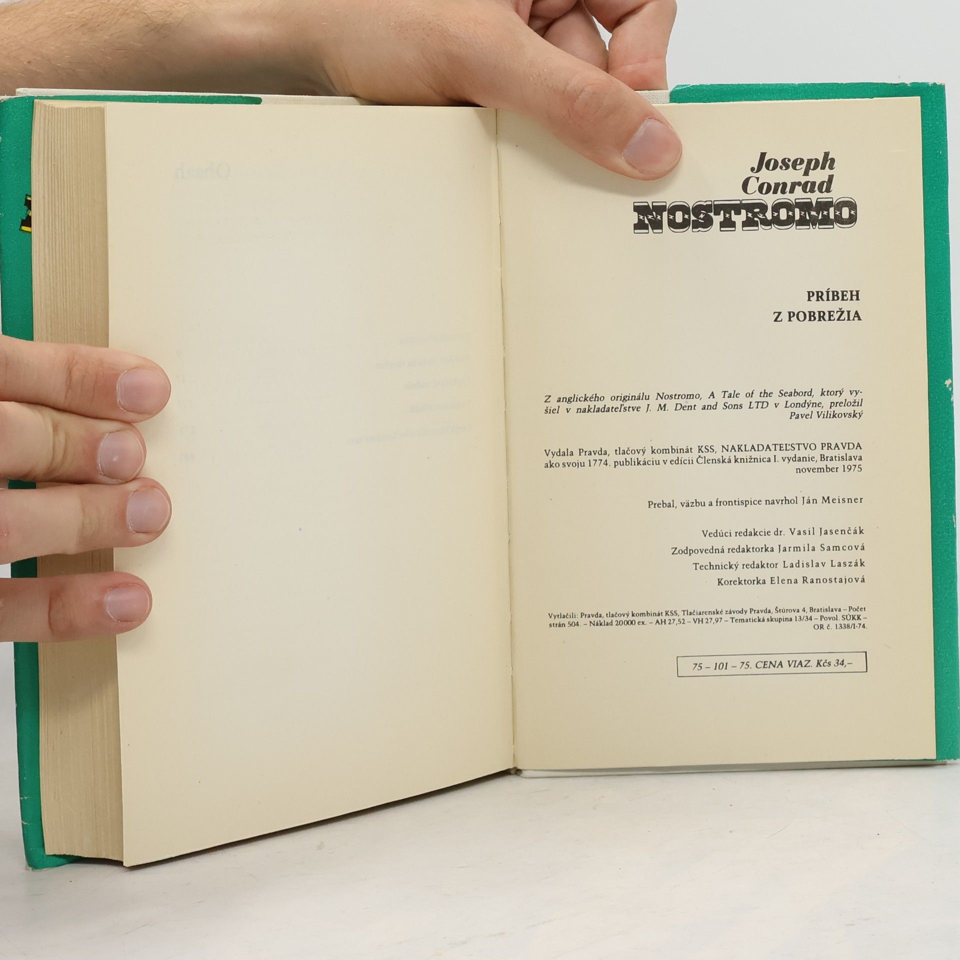 Joseph Conrad Nostromo. Príbeh z pobrežia