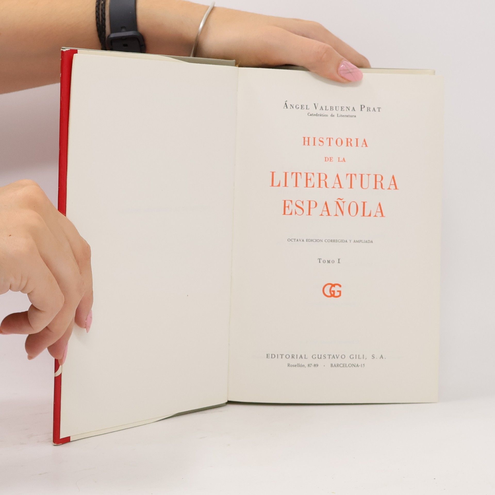 Ángel Valbuena Prat Historia de la literatura española. Tomo I.