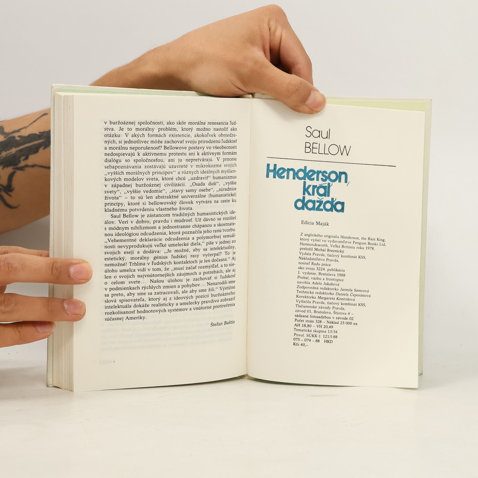 Saul Bellow Henderson, kráľ dažďa