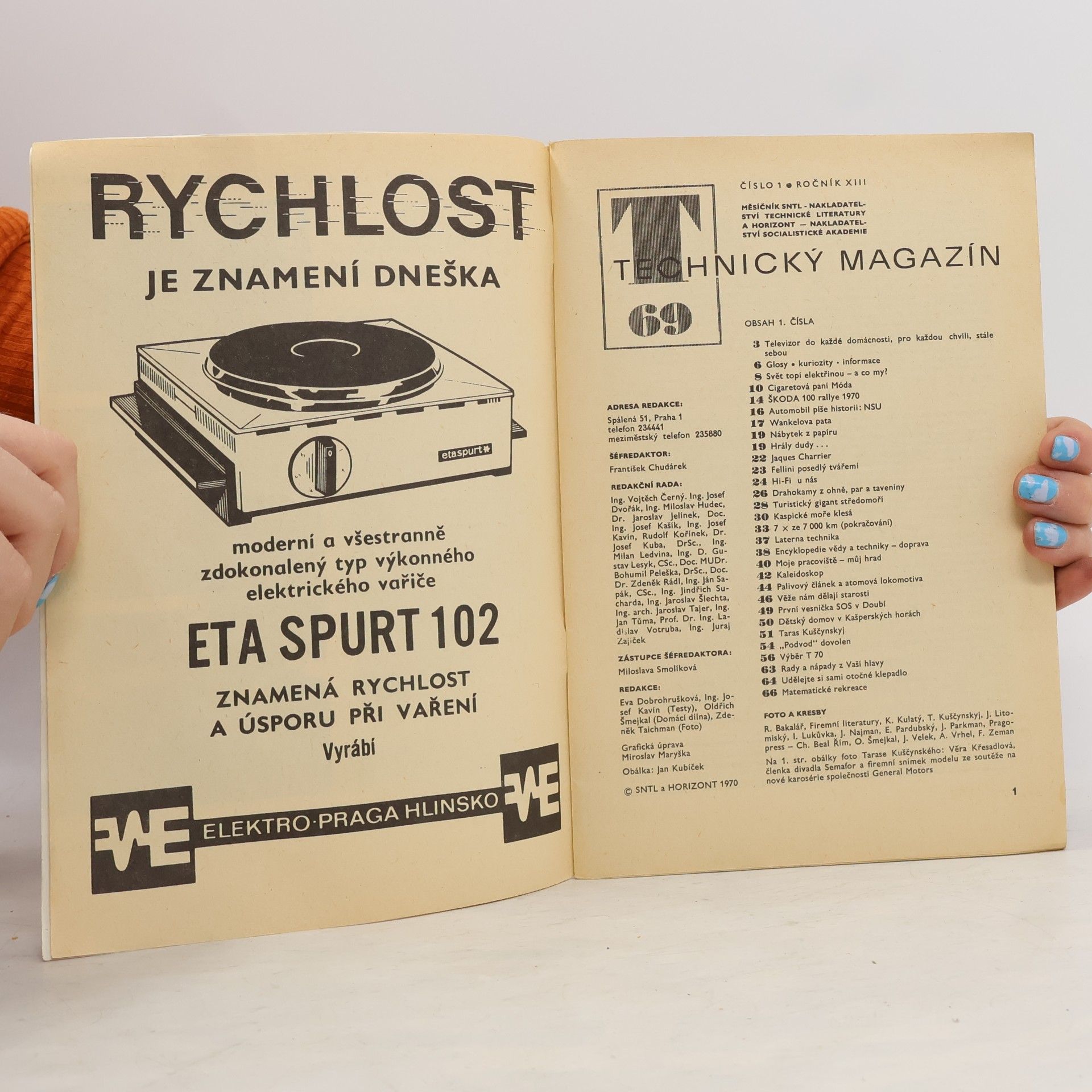 Autorenkollektiv Technický magazín. Číslo 1. Ročník XIII.
