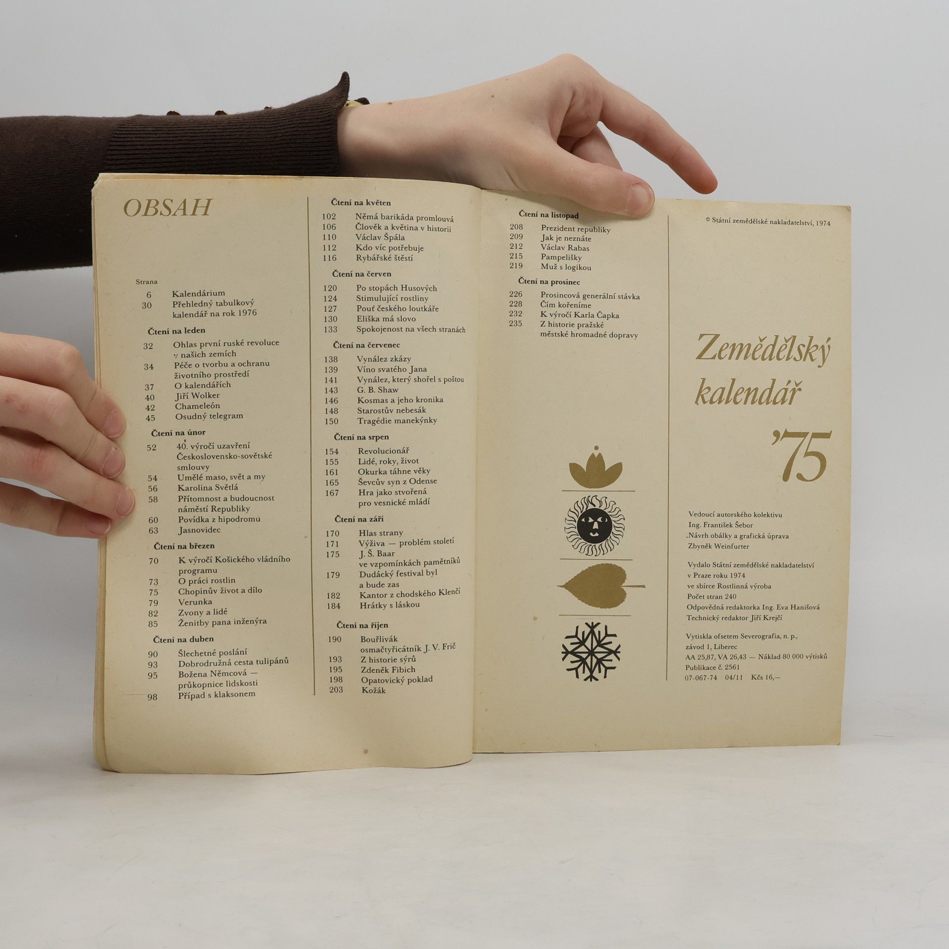 Autorenkollektiv Zemědělský kalendář ’75