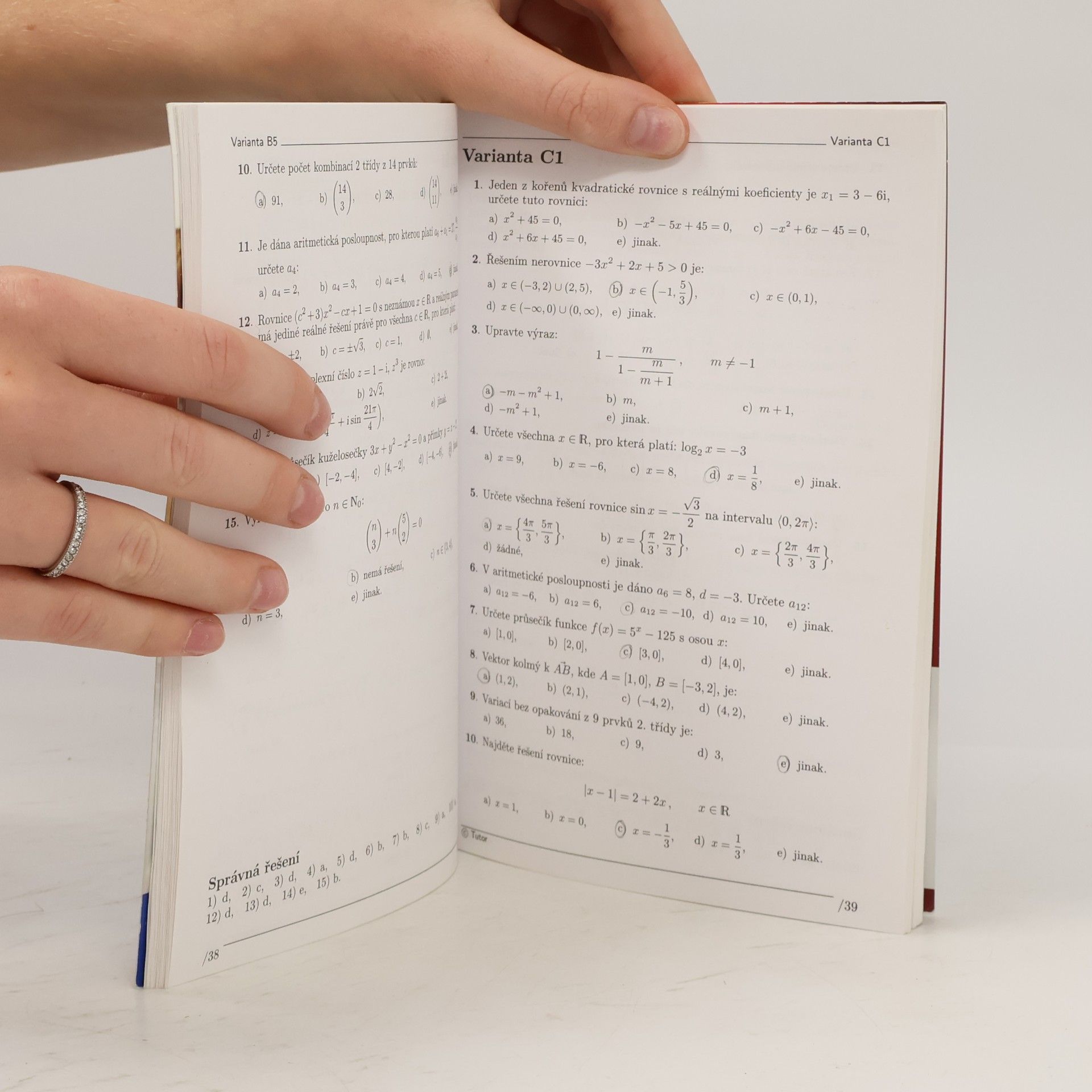 Josef Štefl Testy z matematiky na VŠE II. 75 x 5 typových příkladů k přijímacím zkouškám na Vysokou školu ekonomickou.