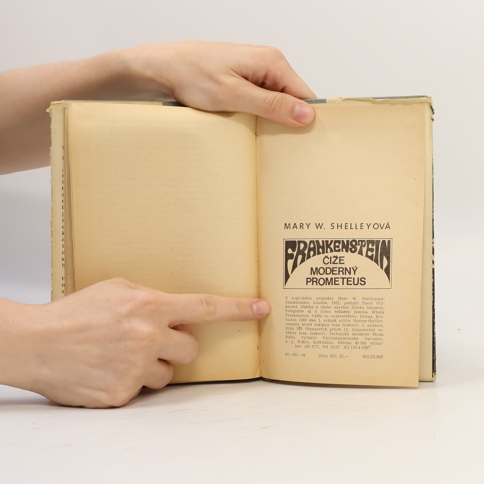 Mary Shelley Frankenstein čiže Moderný Prometeus