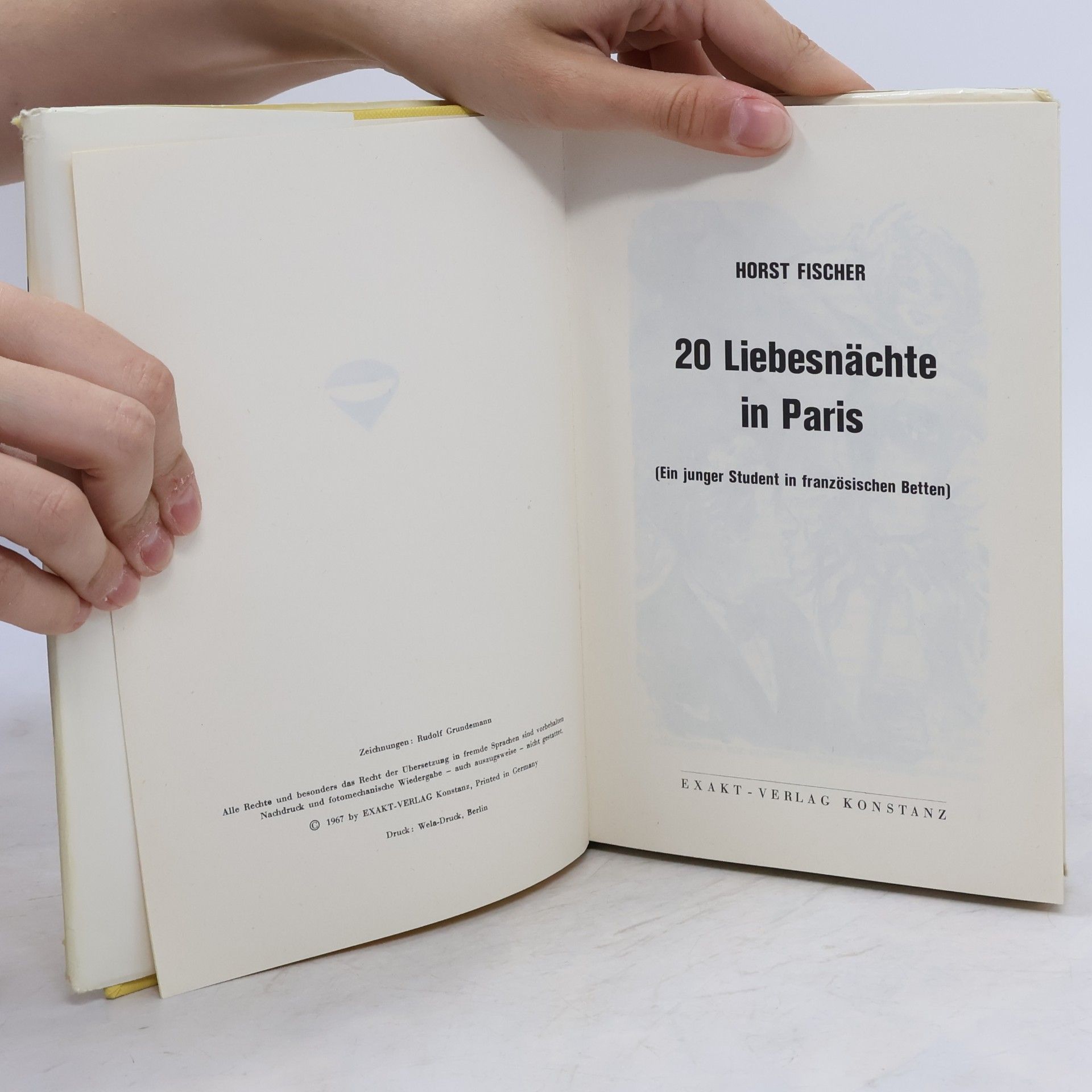 Horst Fischer 20 Liebesnächte in Paris