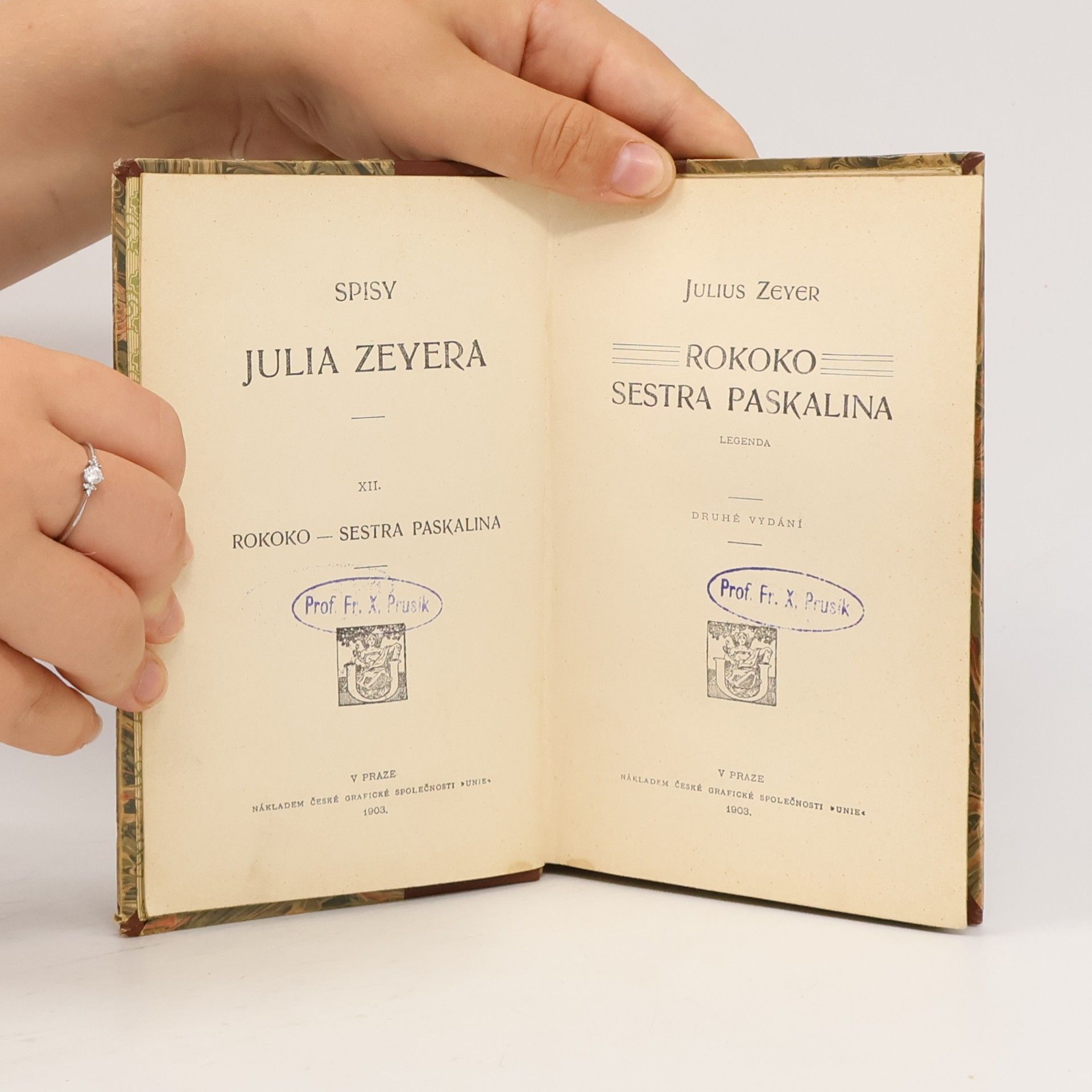Julius Zeyer Rokoko. Sestra Paskalina