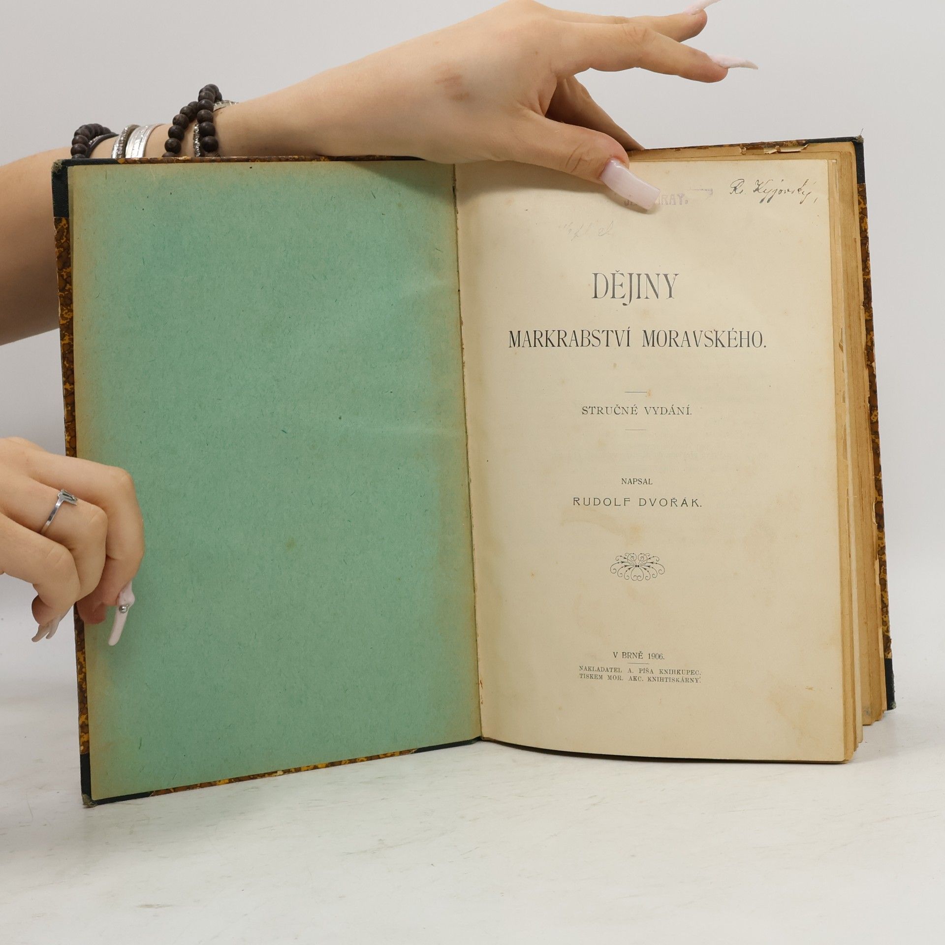 Rudolf Dvořák Dějiny markrabství moravského